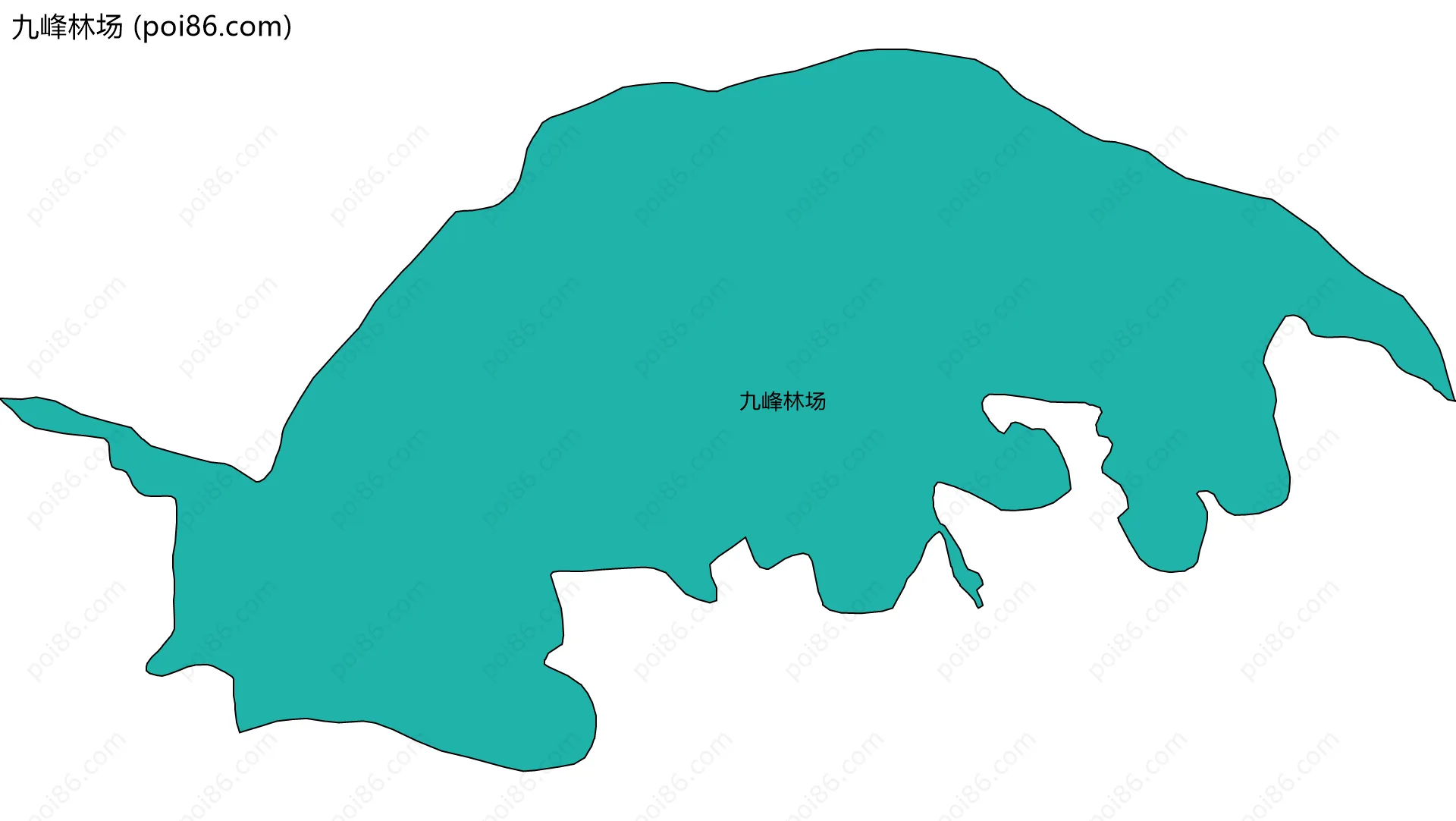 九峰林场边界地图