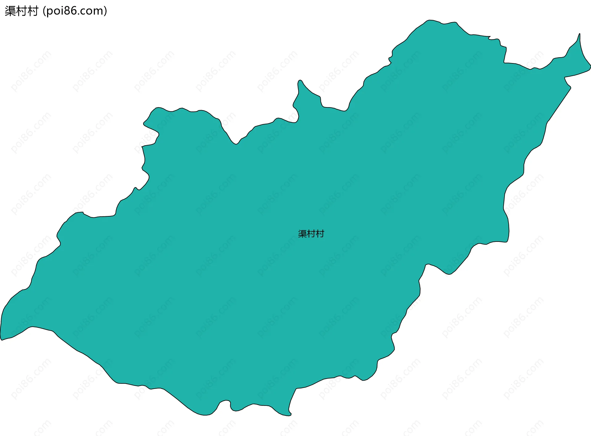 渠村村边界地图