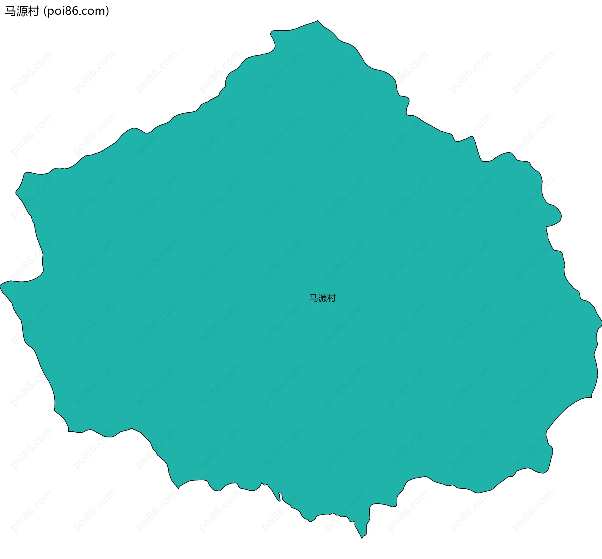 马源村边界地图