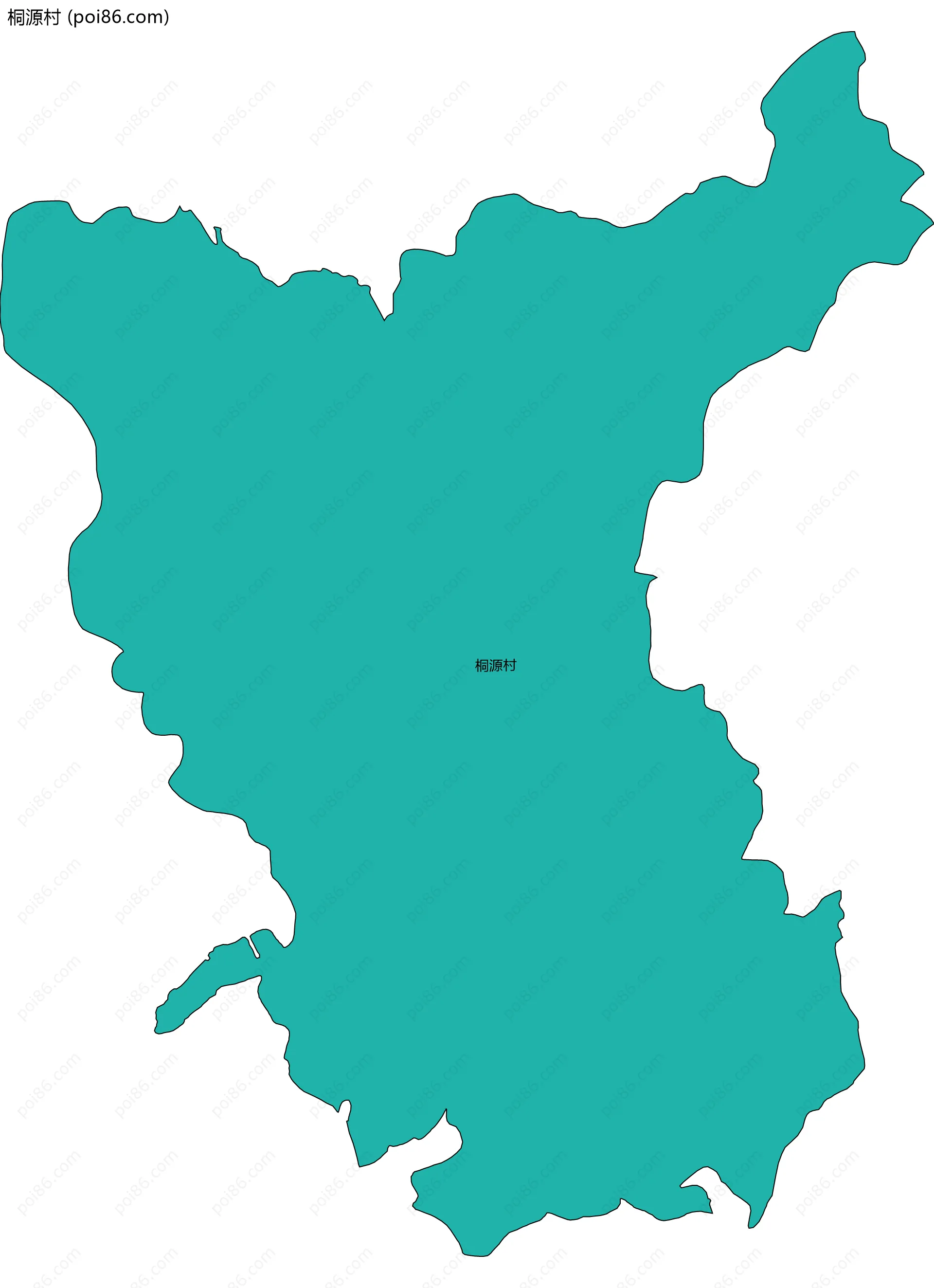 桐源村边界地图
