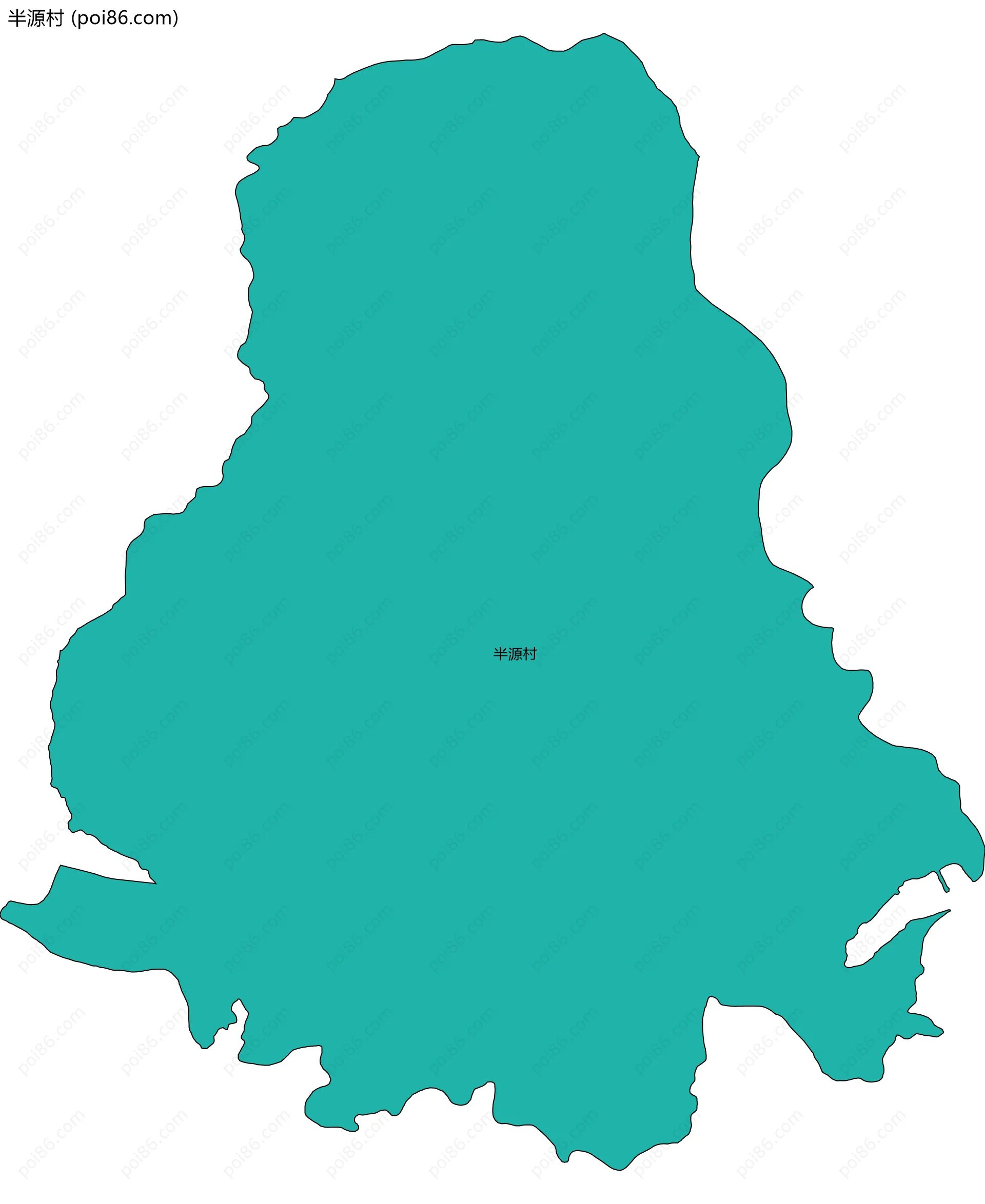 半源村边界地图