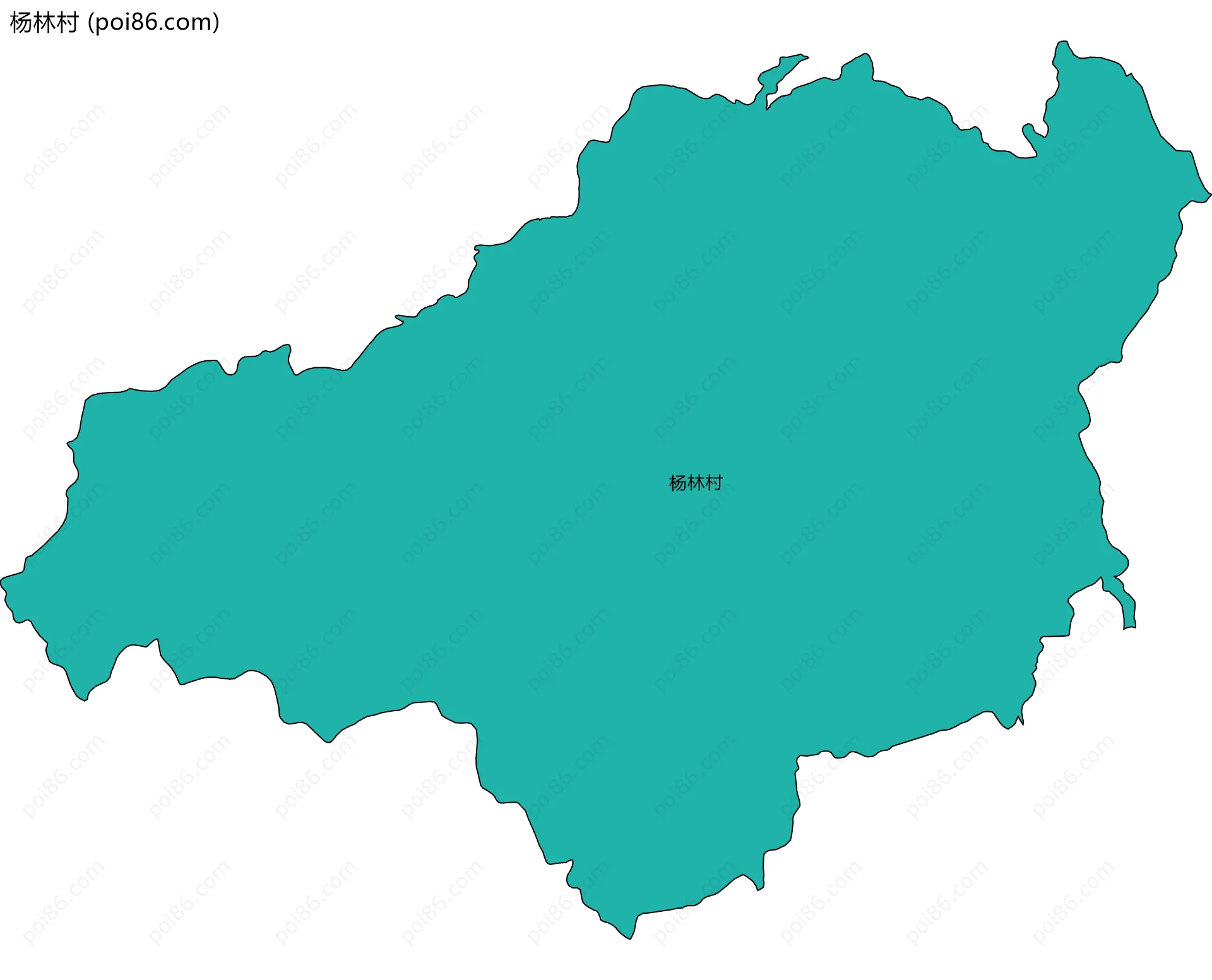 杨林村边界地图