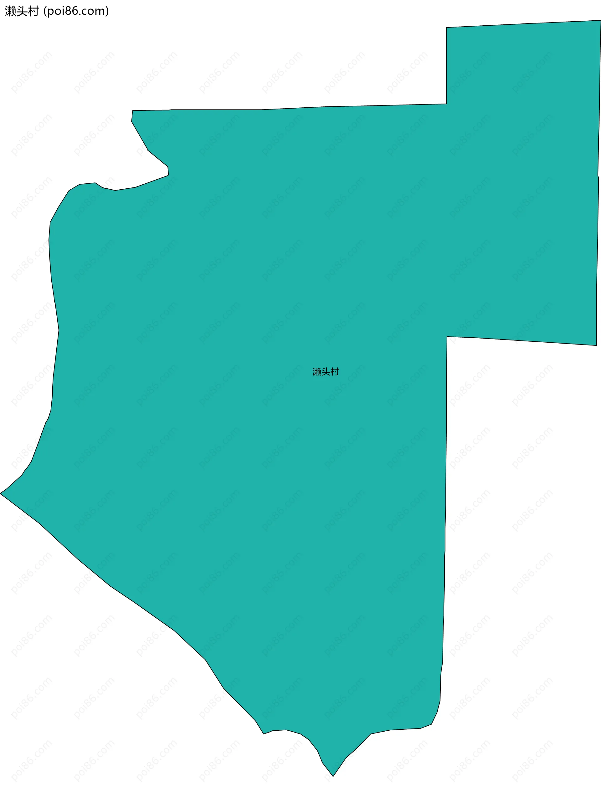 濑头村边界地图