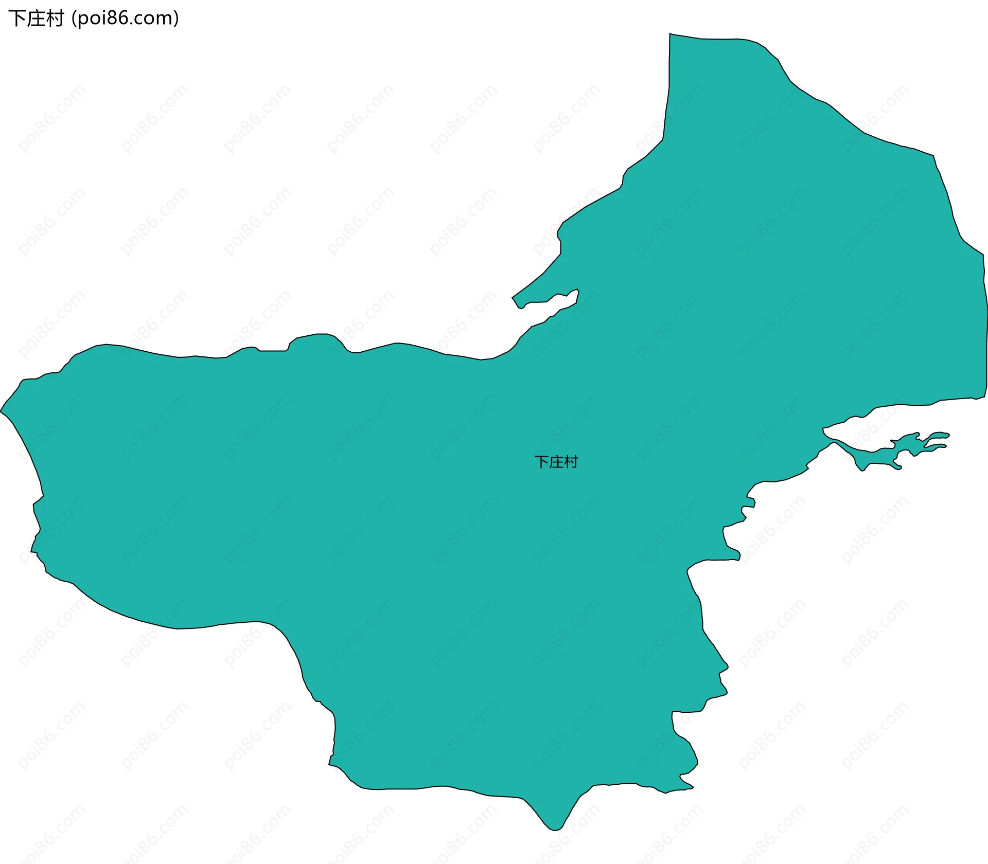 下庄村边界地图
