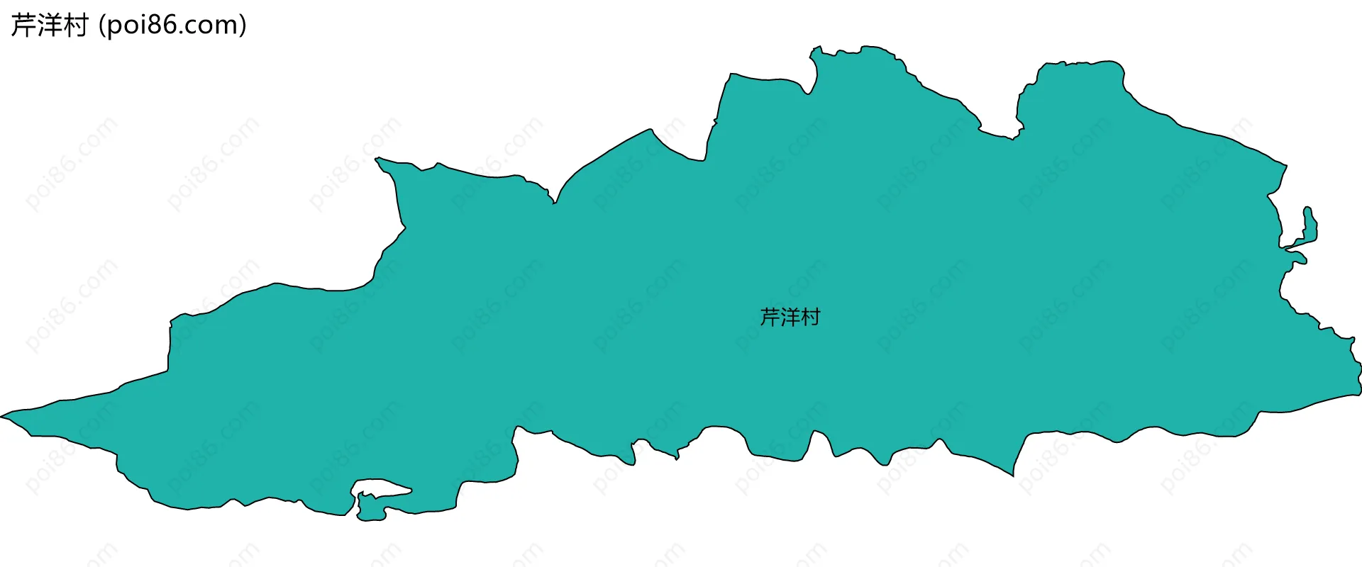 芹洋村边界地图