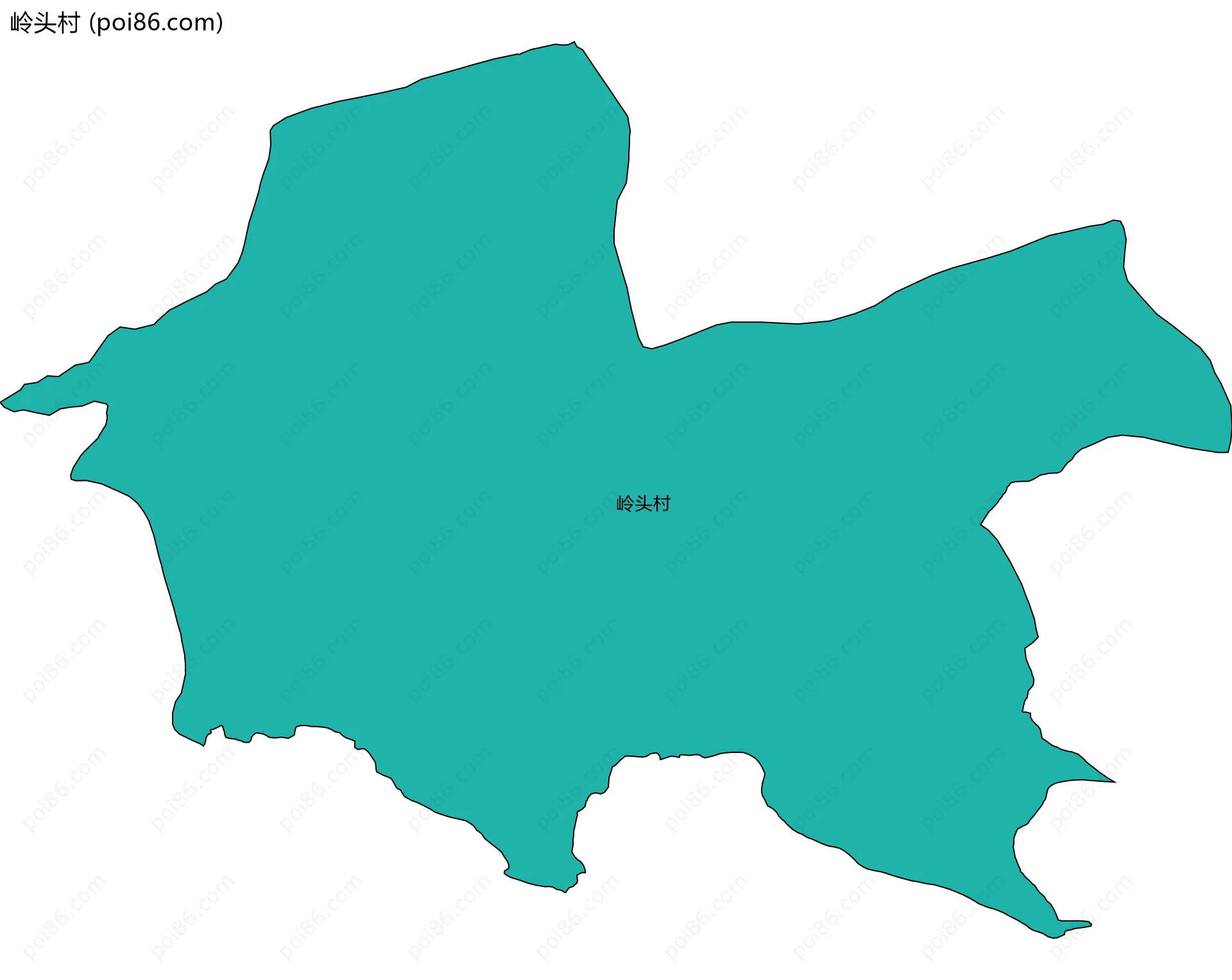 岭头村边界地图