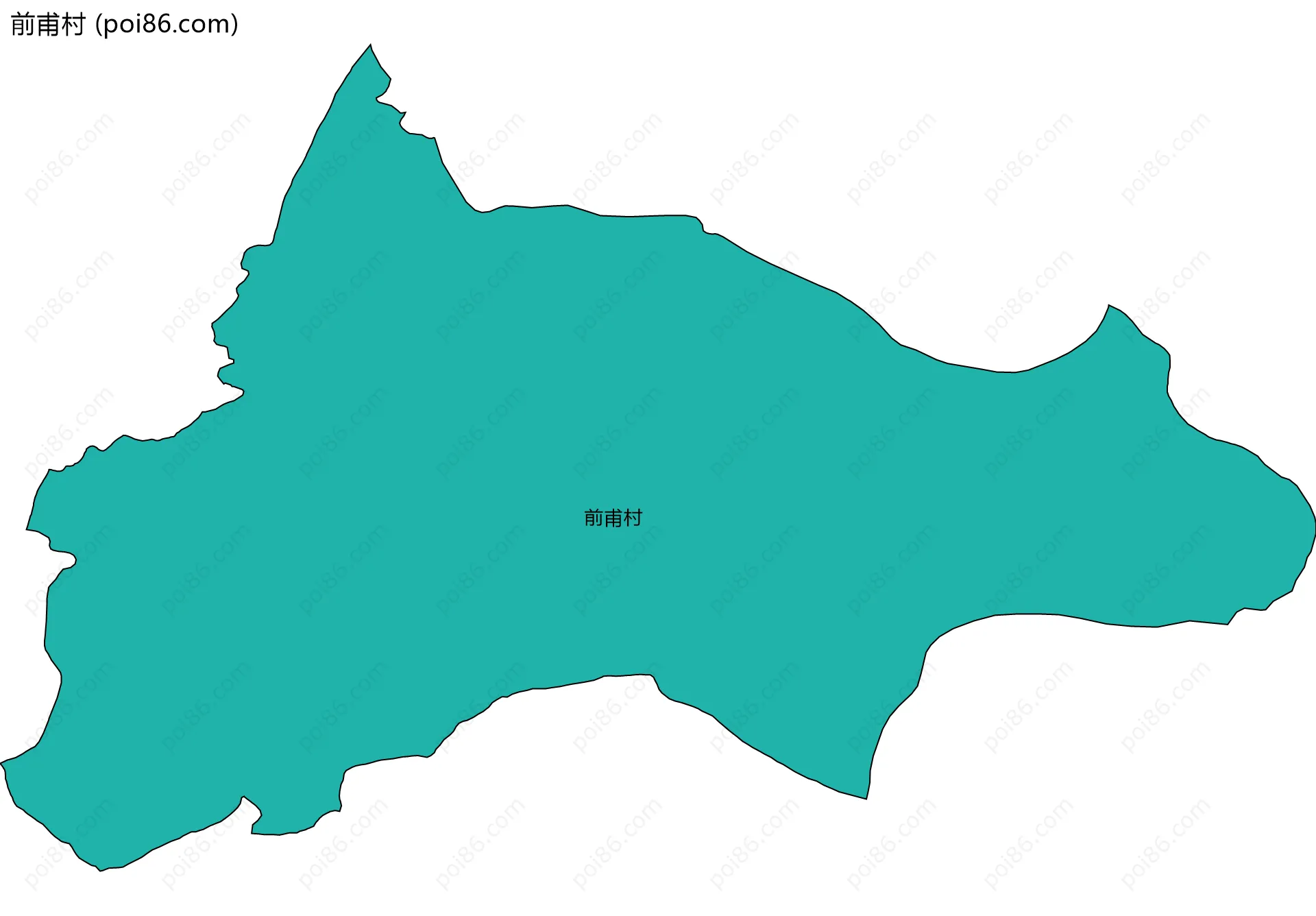 前甫村边界地图