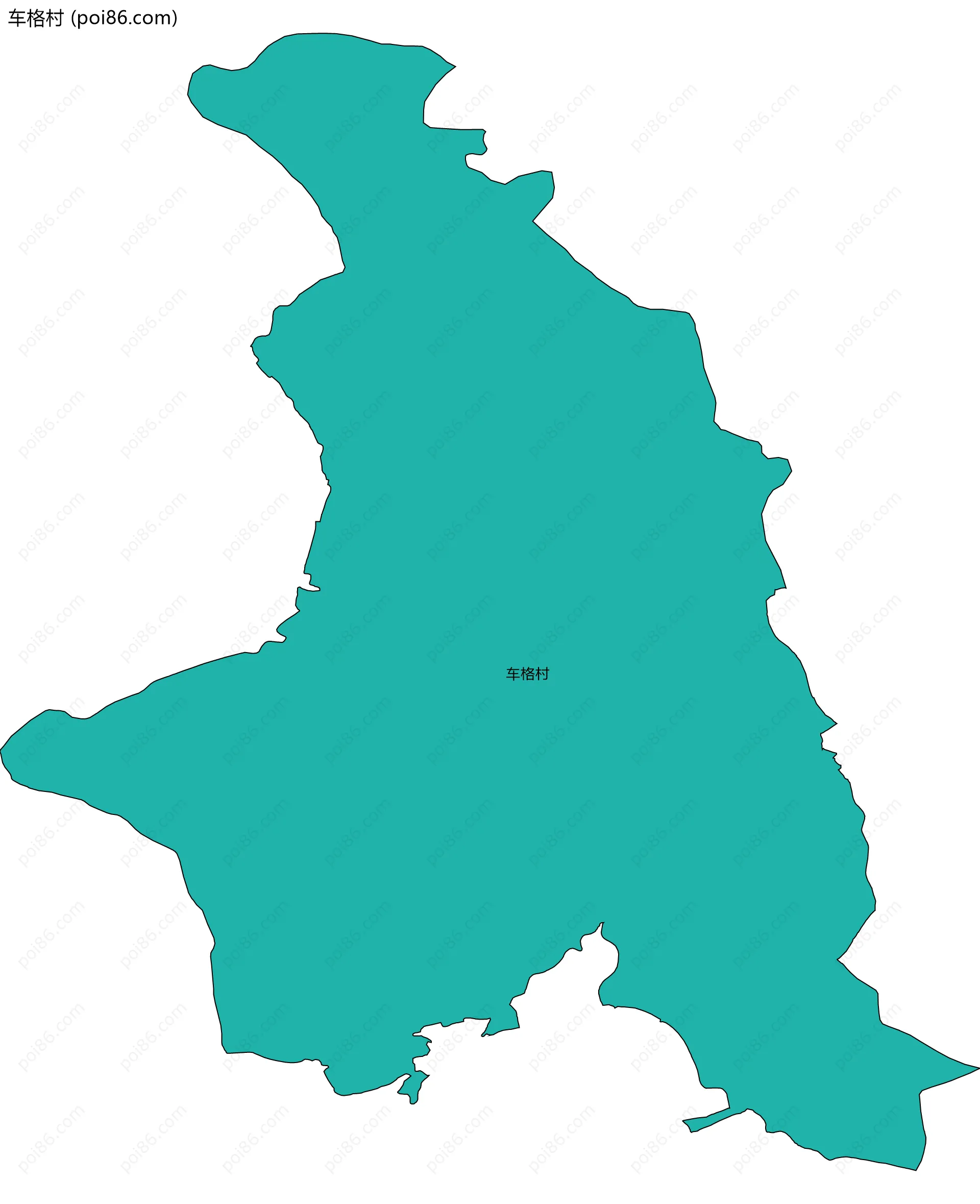 车格村边界地图