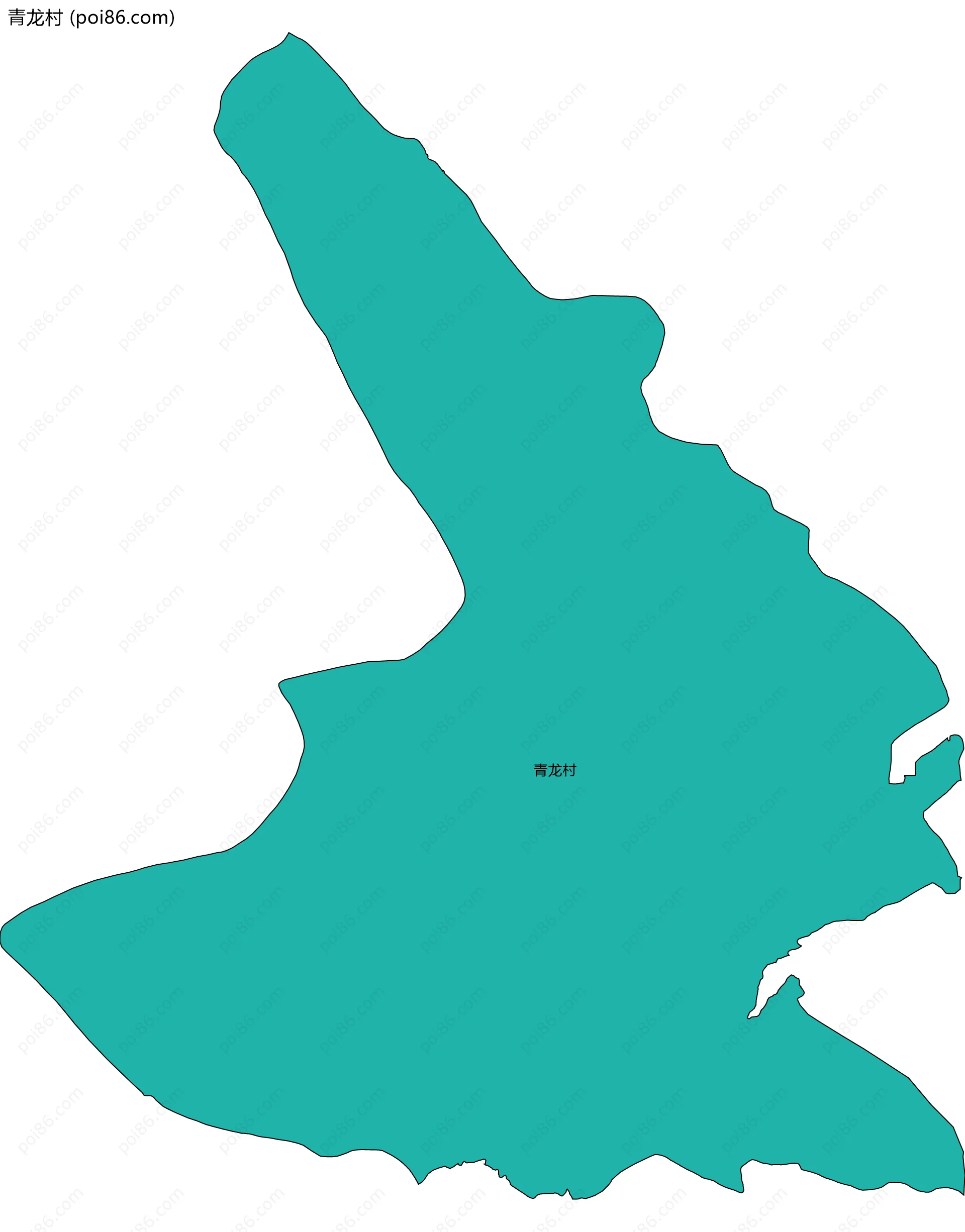 青龙村边界地图