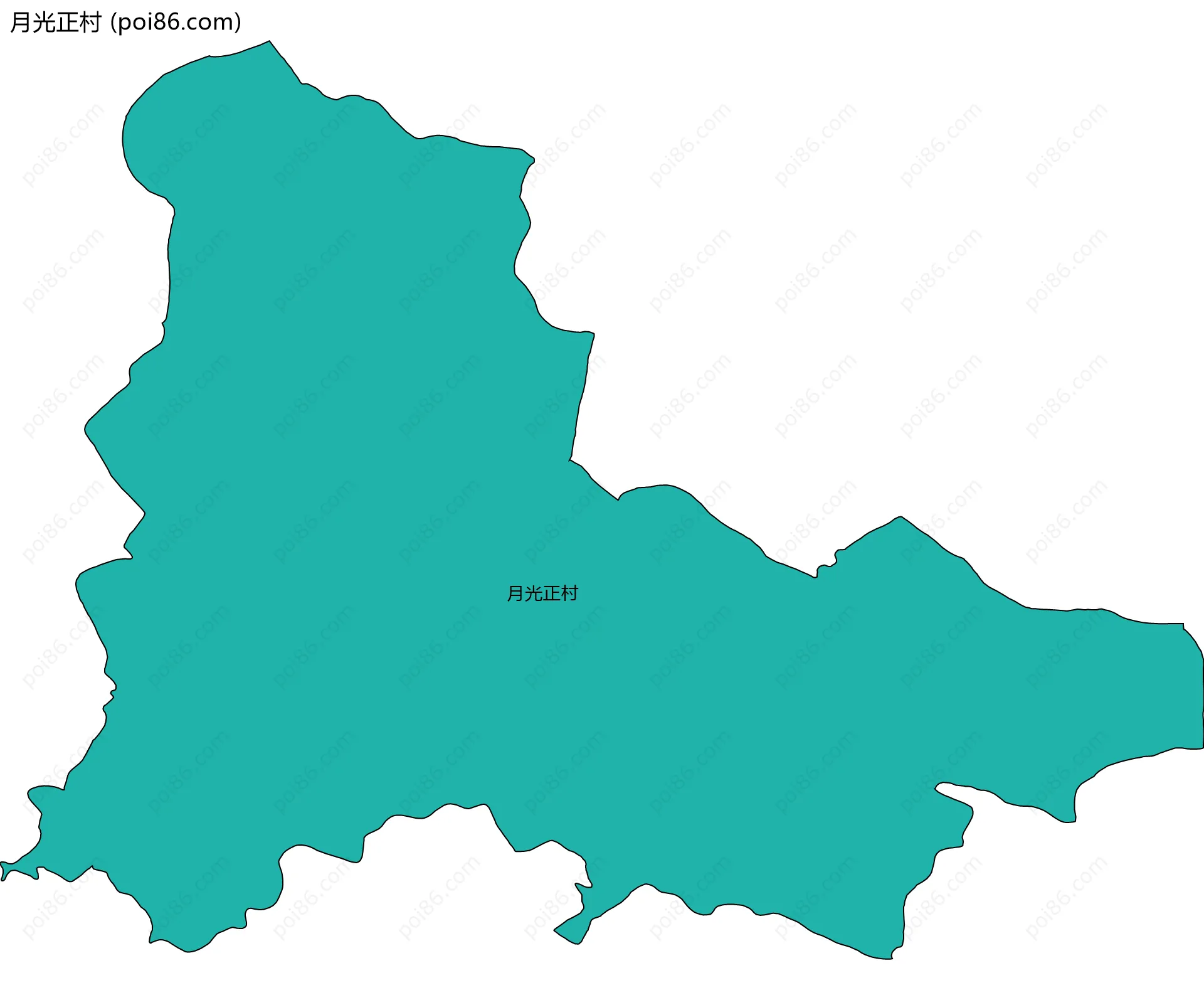 月光正村边界地图