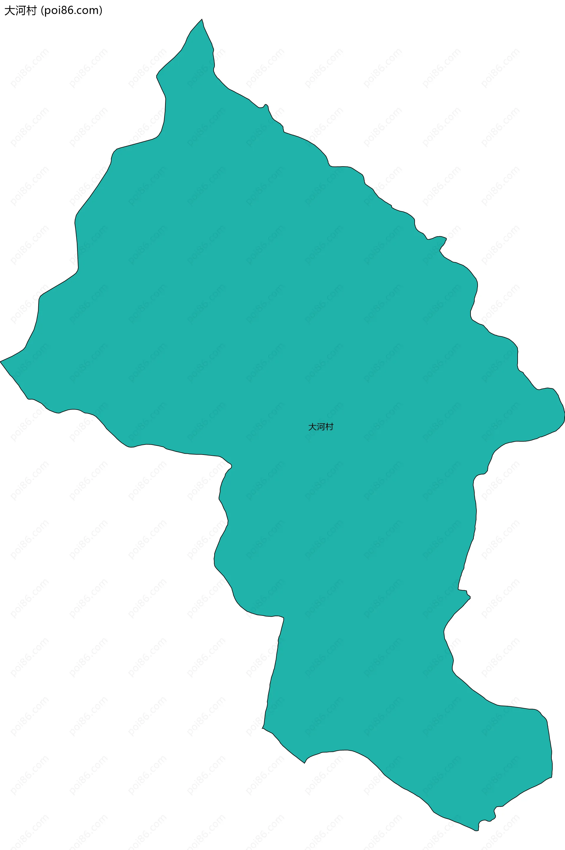 大河村边界地图