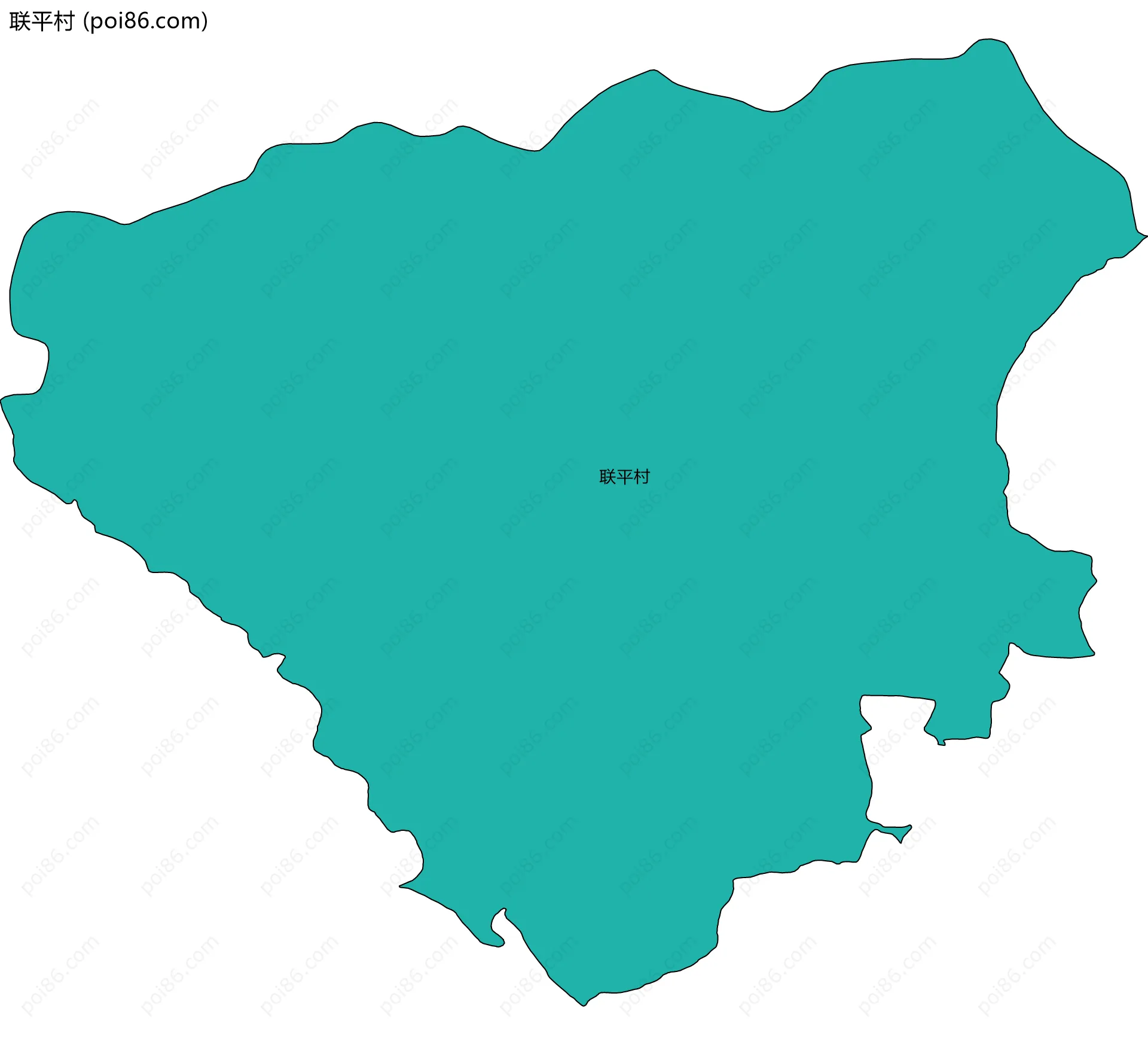 联平村边界地图