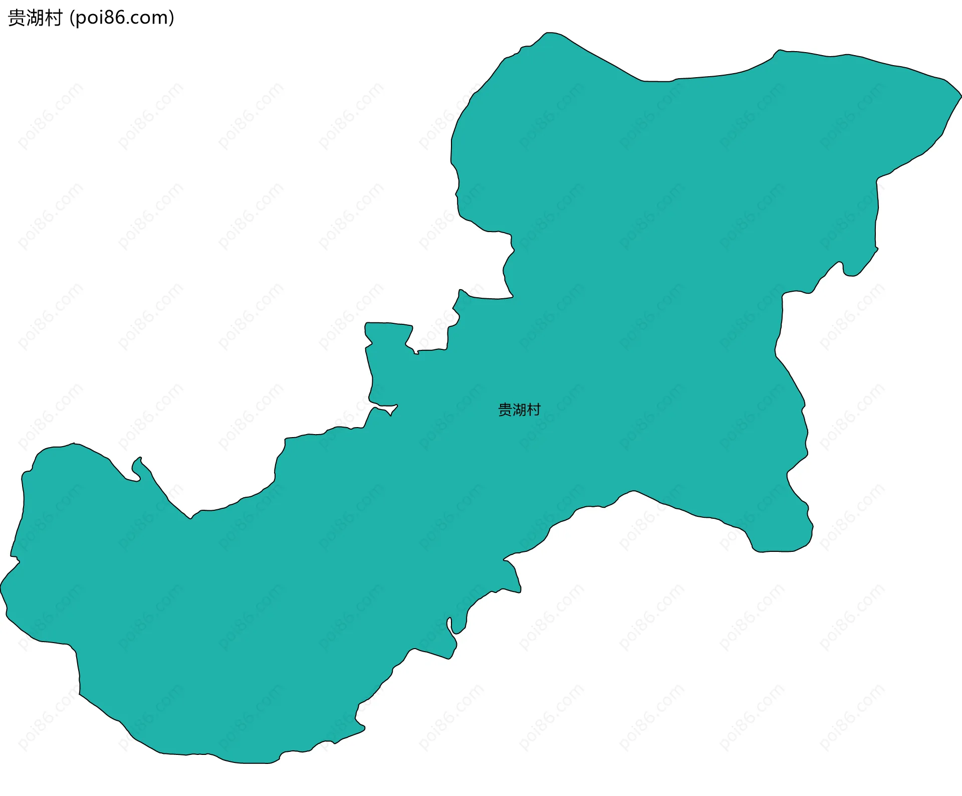 贵湖村边界地图