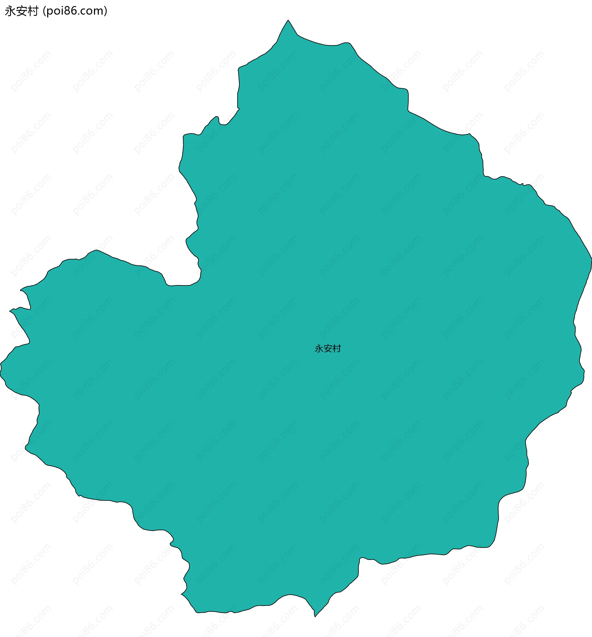 永安村边界地图
