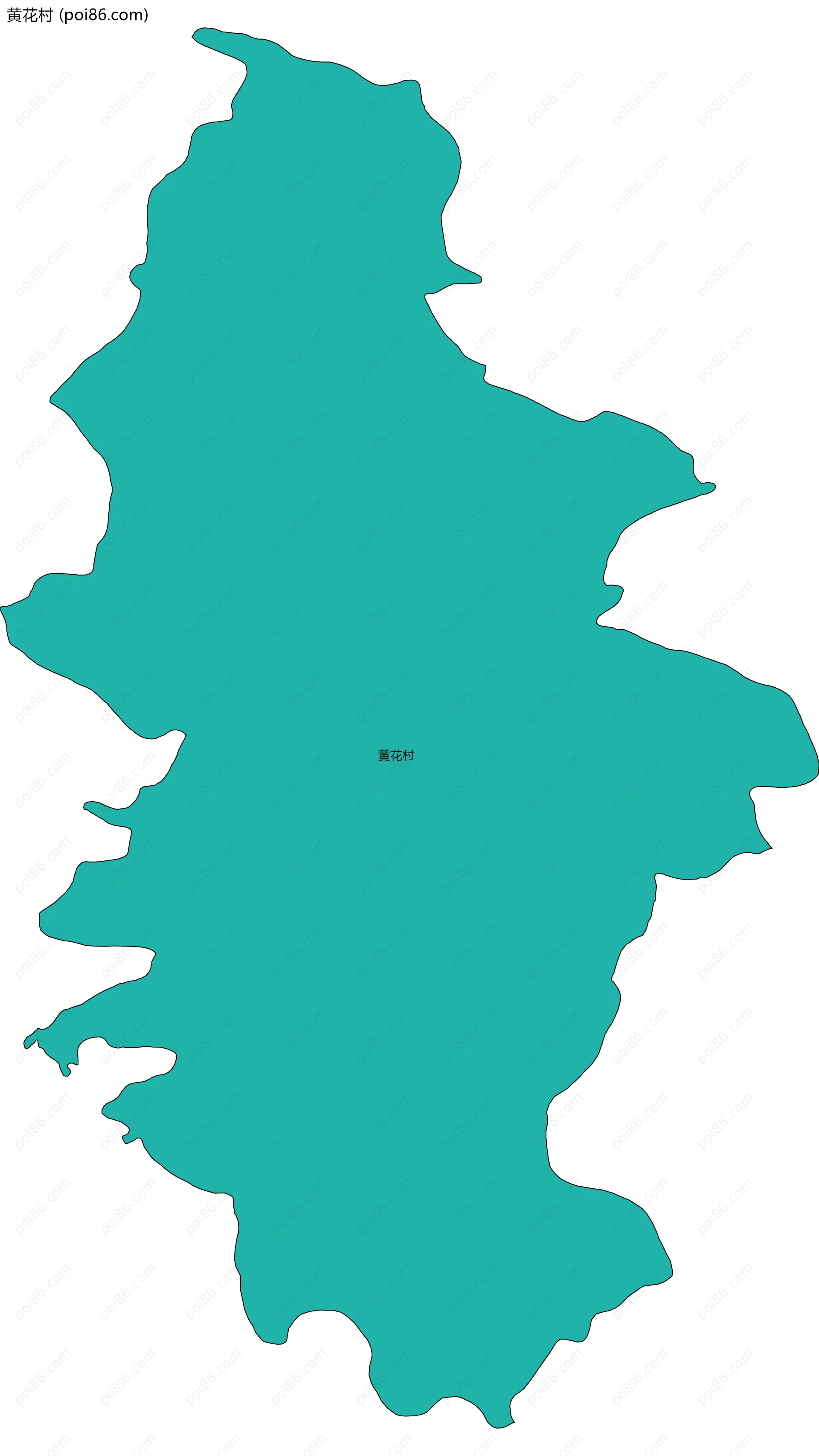 黄花村边界地图