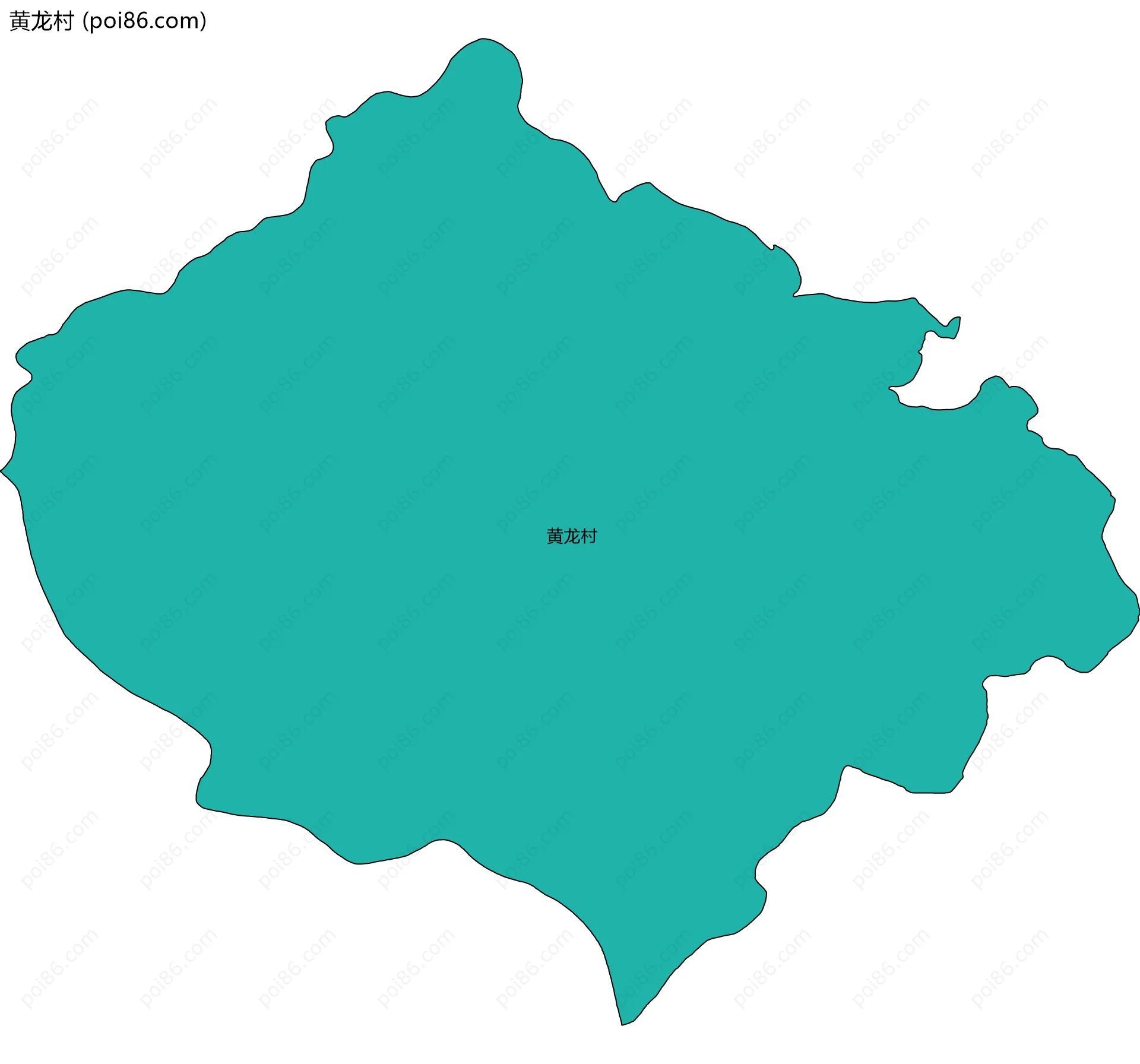 黄龙村边界地图