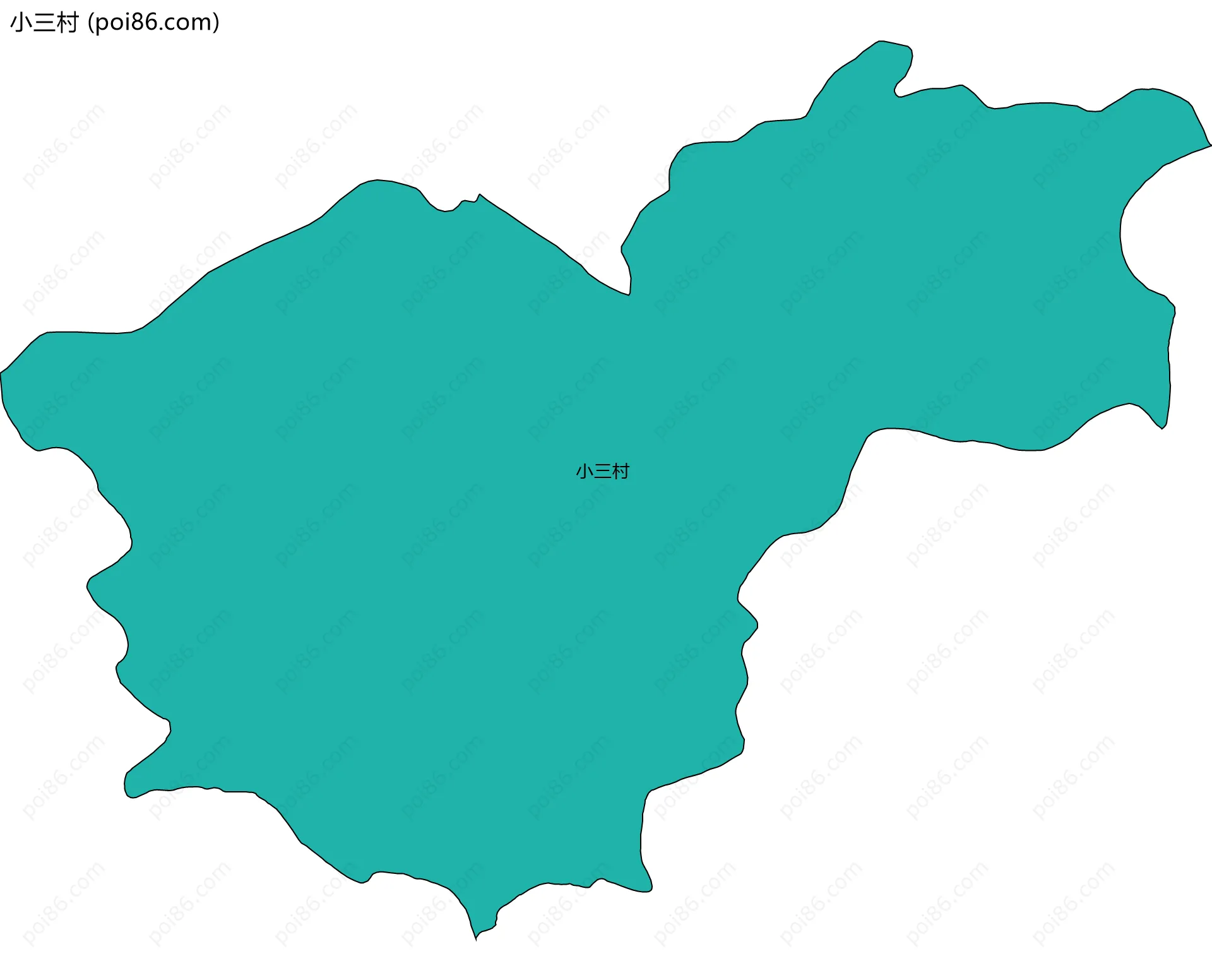 小三村边界地图