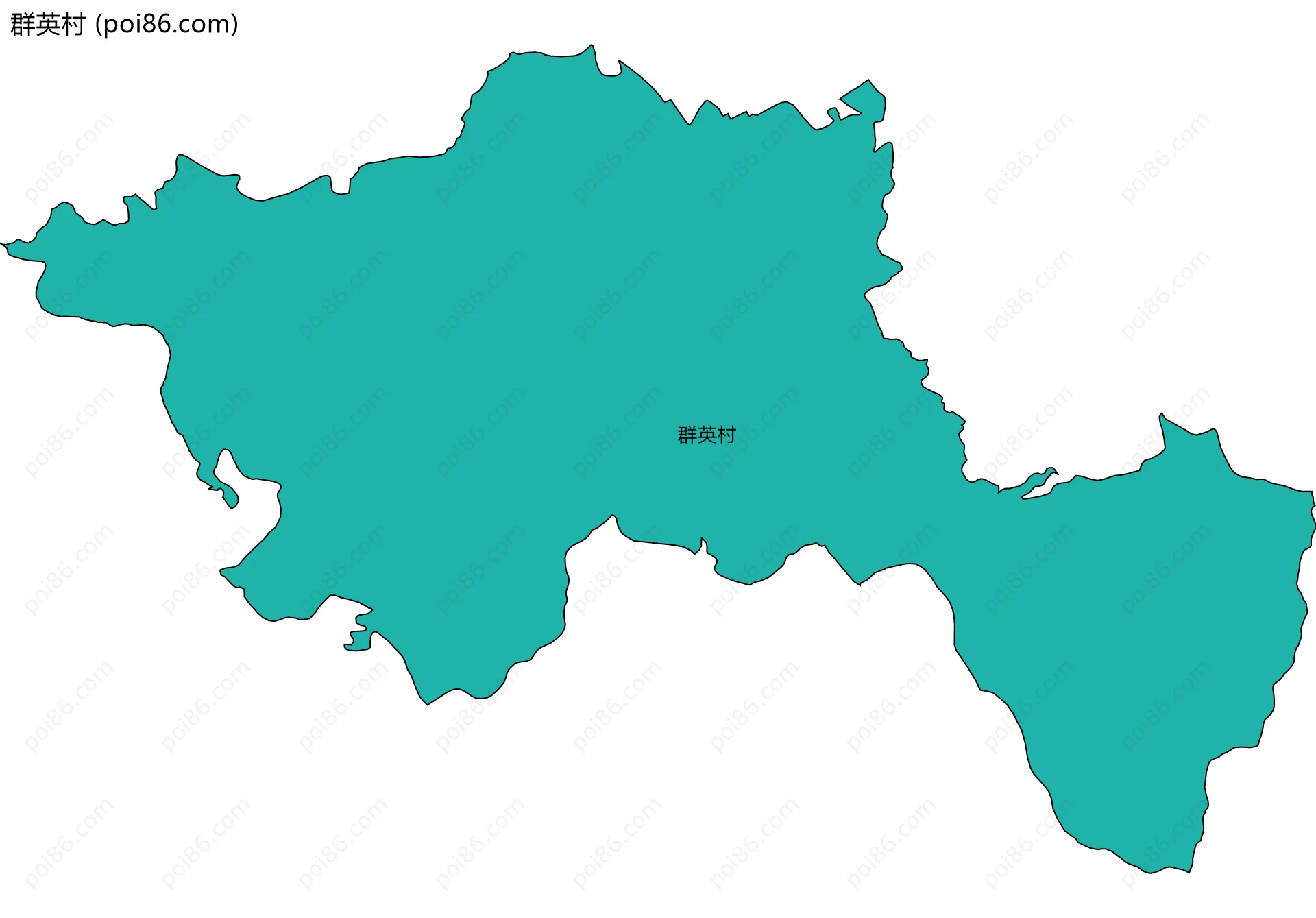 群英村边界地图