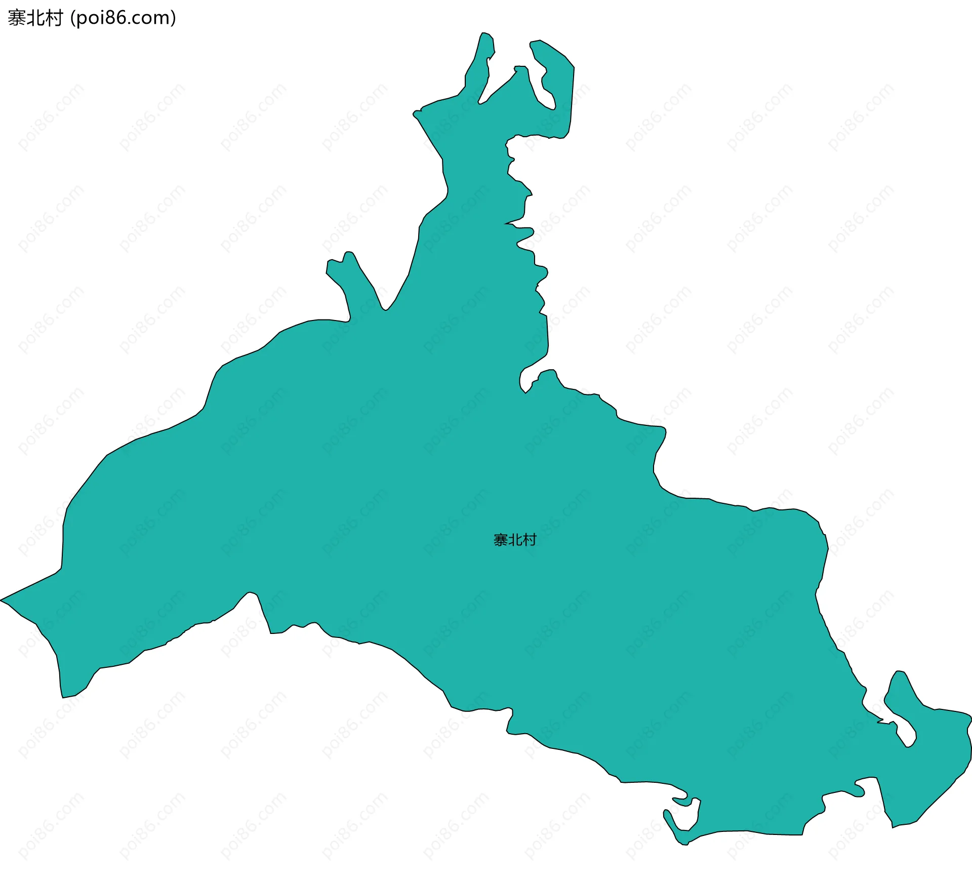 寨北村边界地图