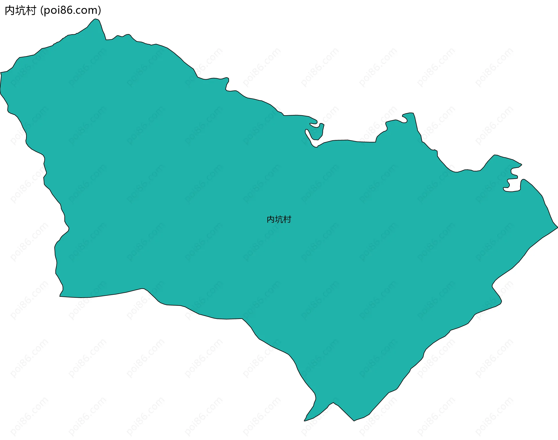 内坑村边界地图
