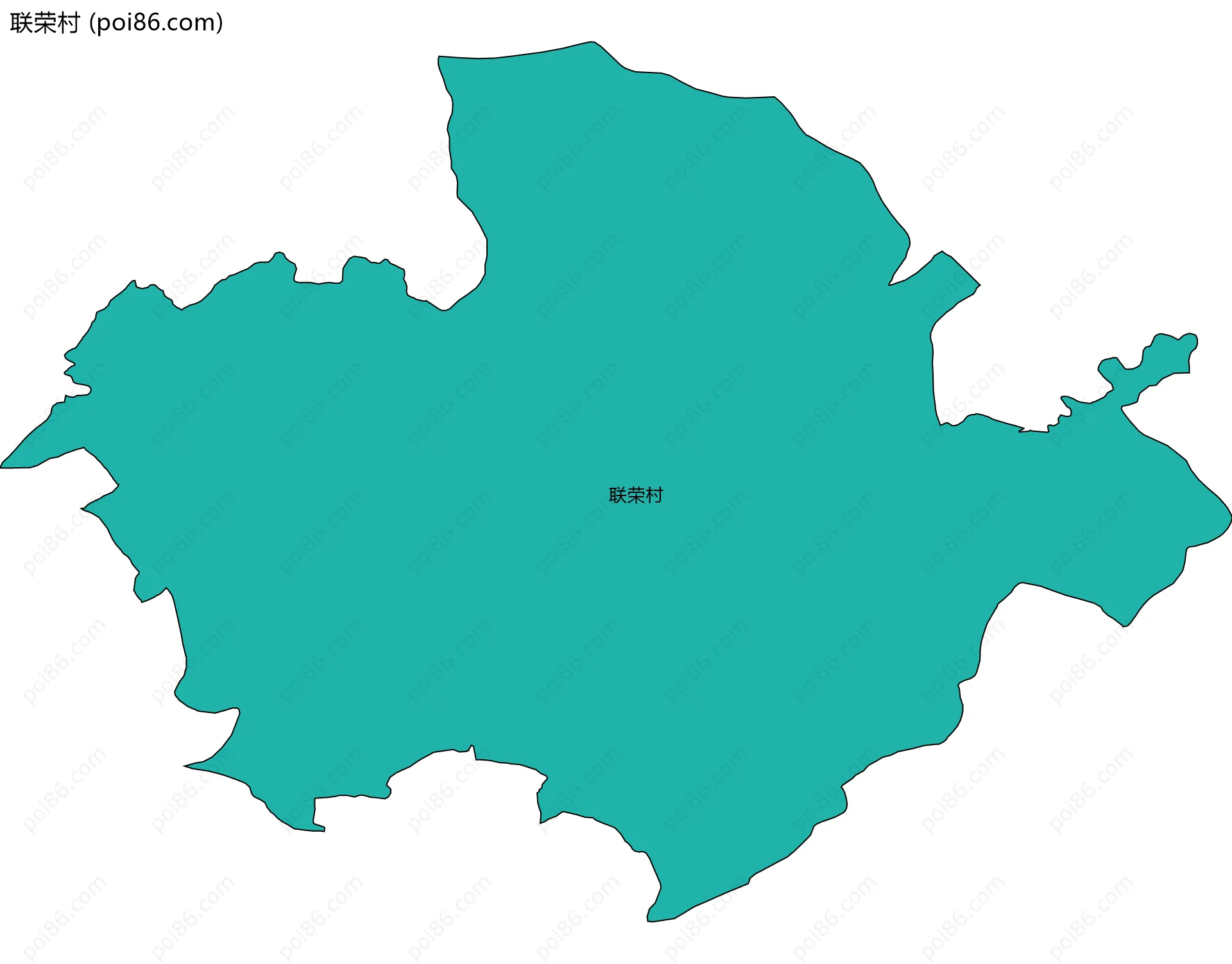 联荣村边界地图