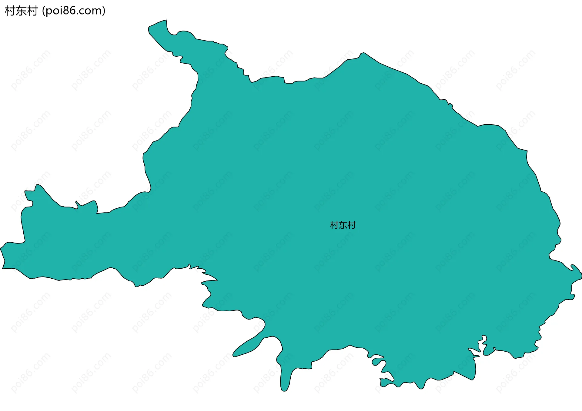 村东村边界地图
