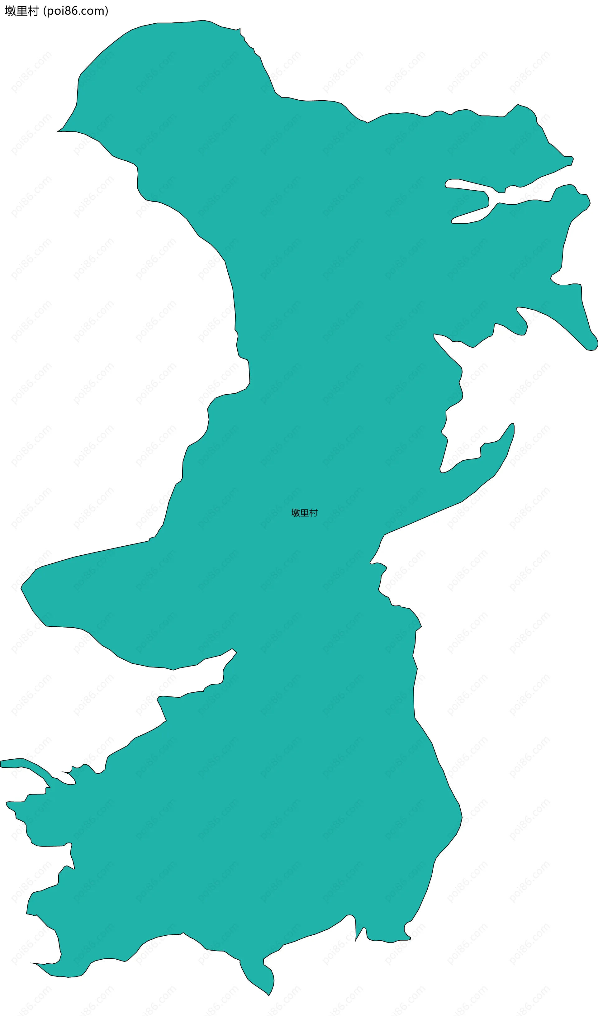 墩里村边界地图