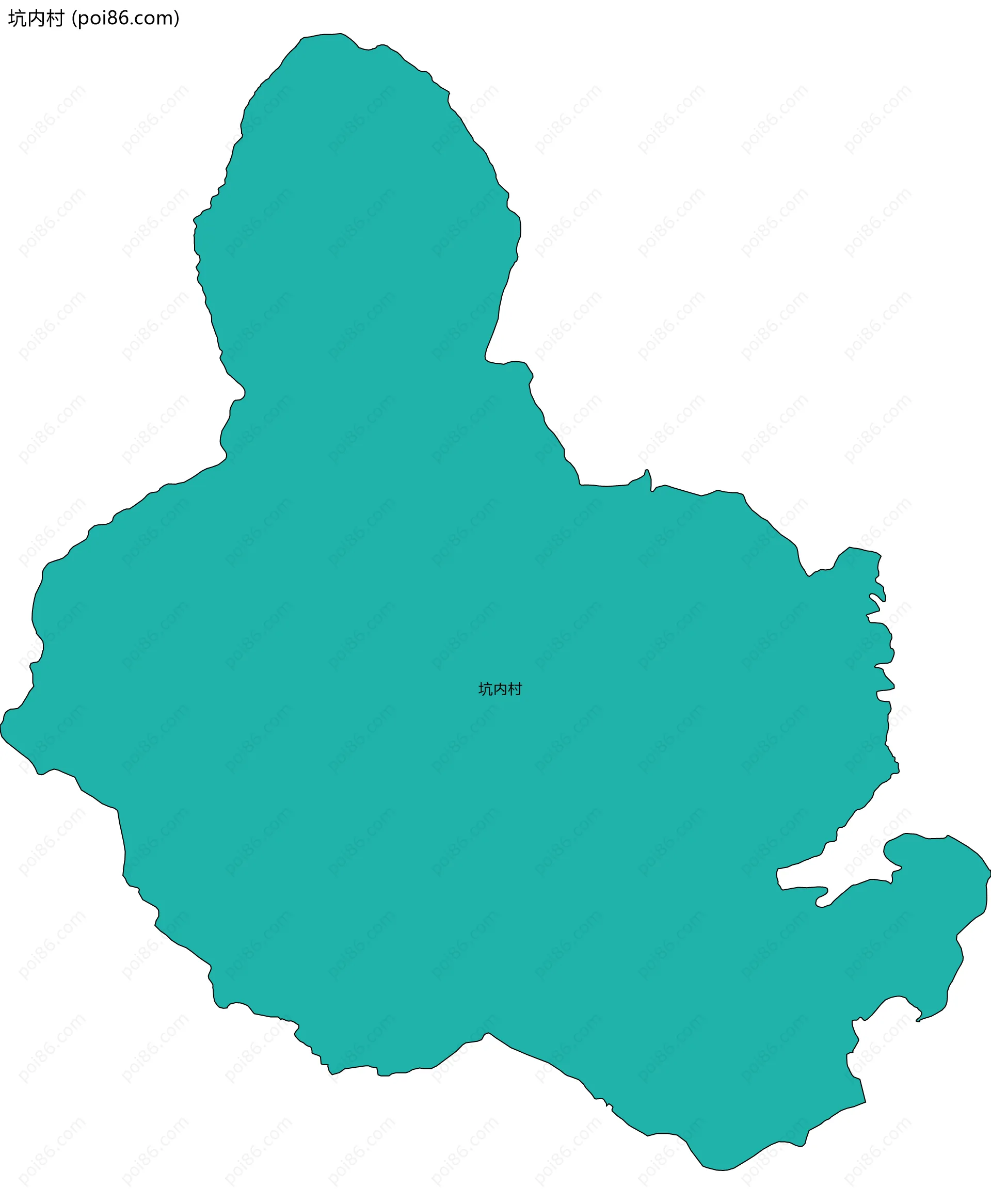 坑内村边界地图