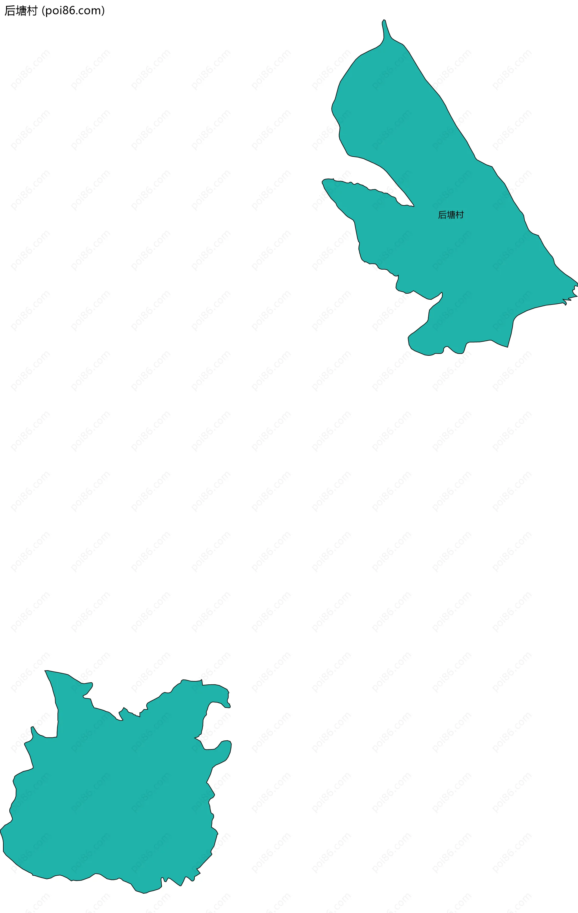 后塘村边界地图