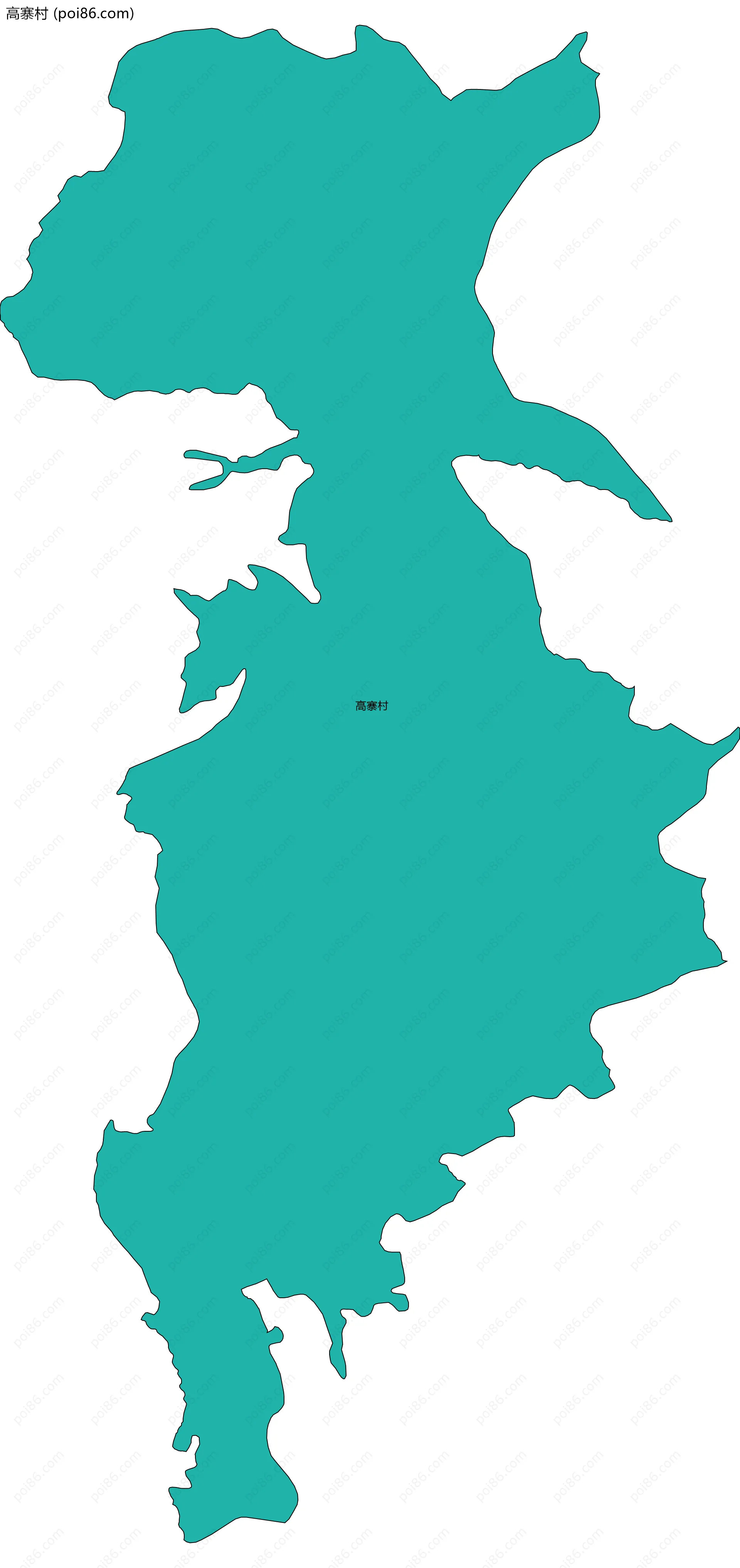 高寨村边界地图