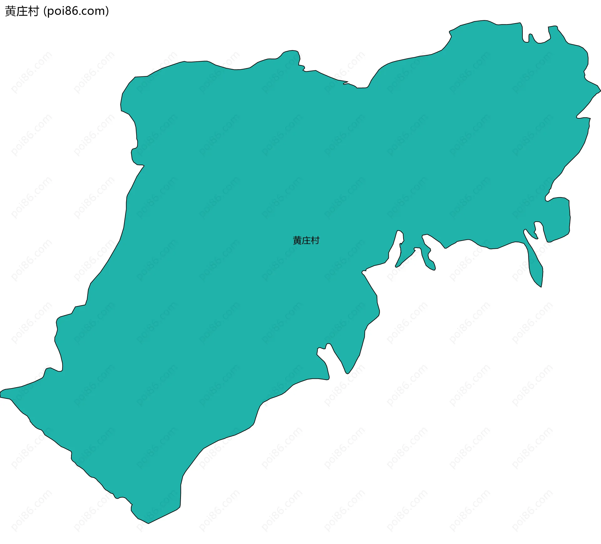黄庄村边界地图