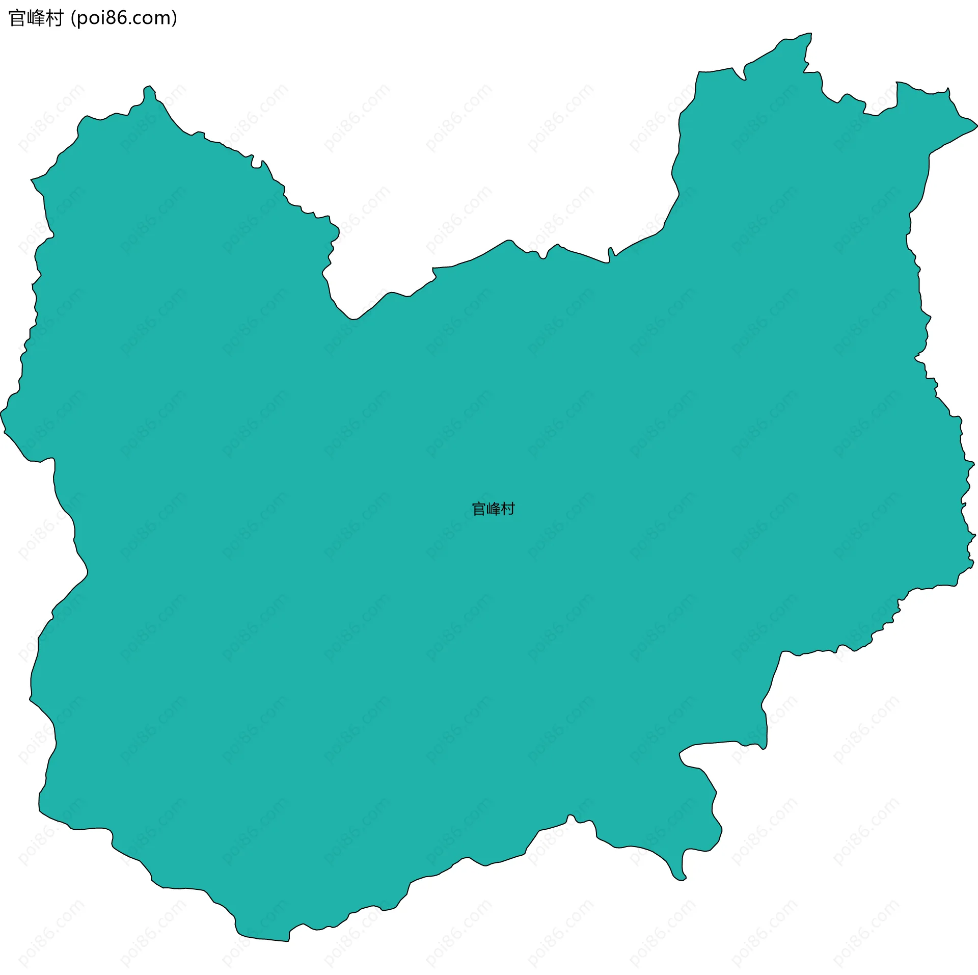 官峰村边界地图