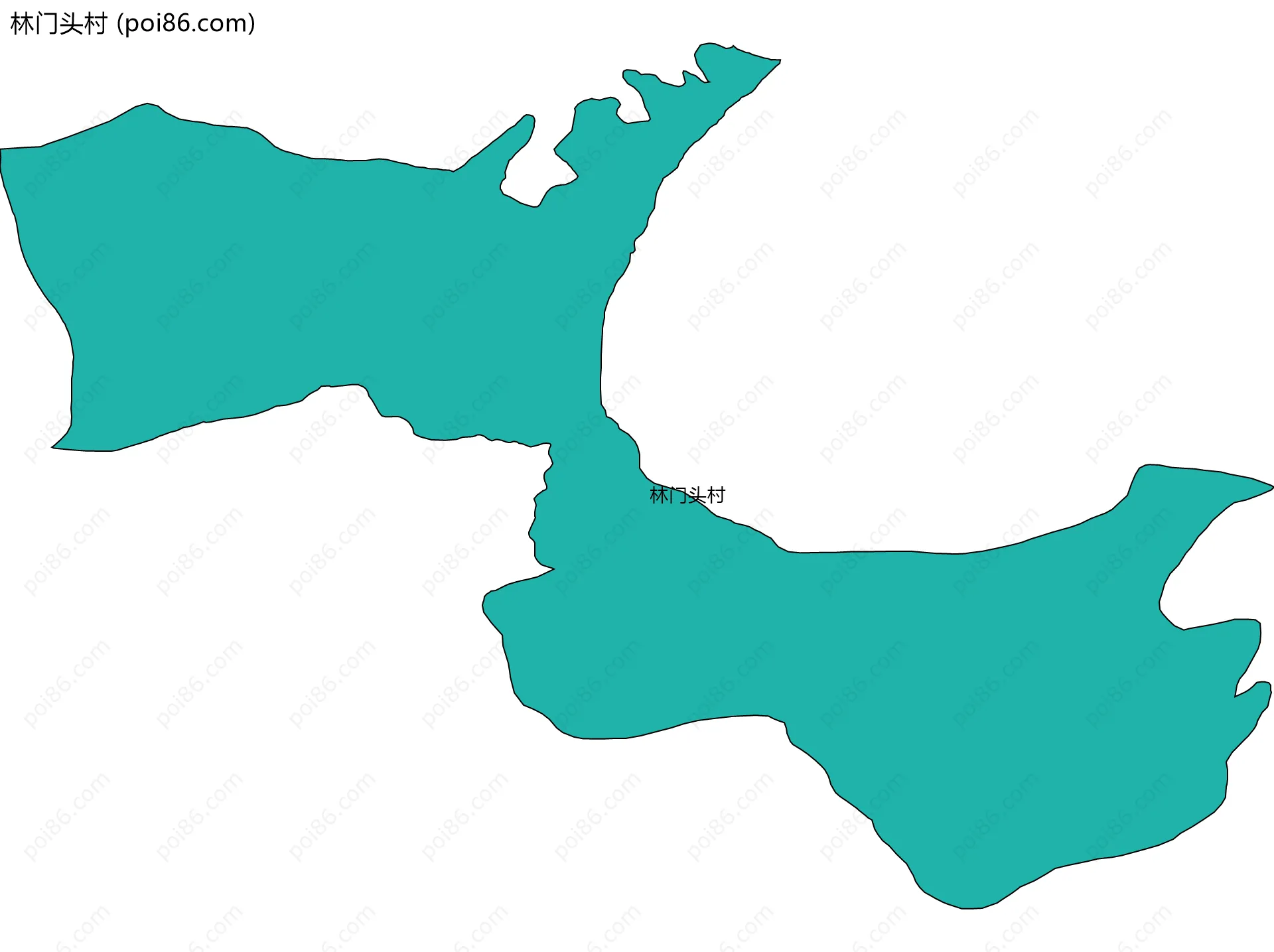 林门头村边界地图