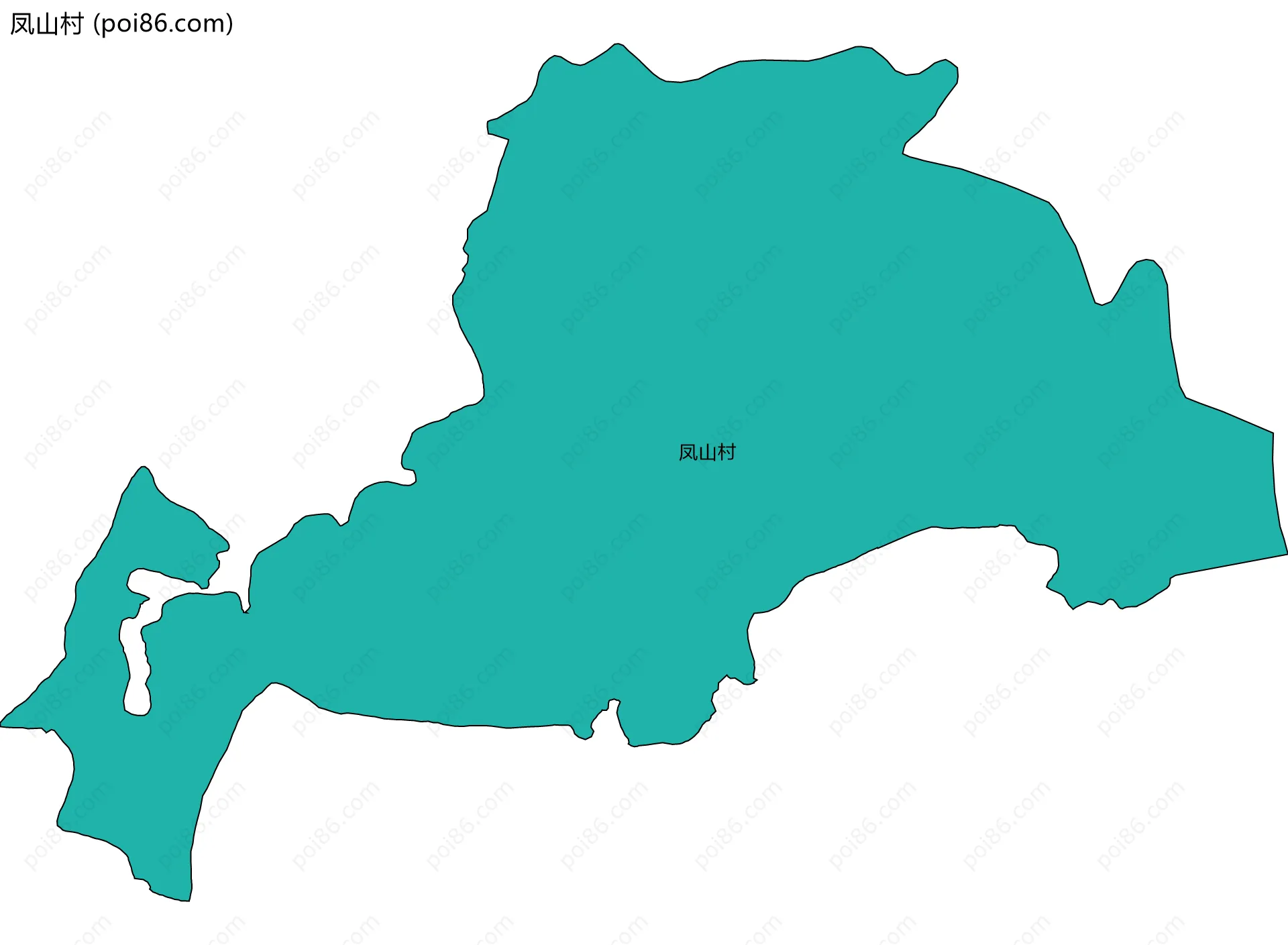 凤山村边界地图
