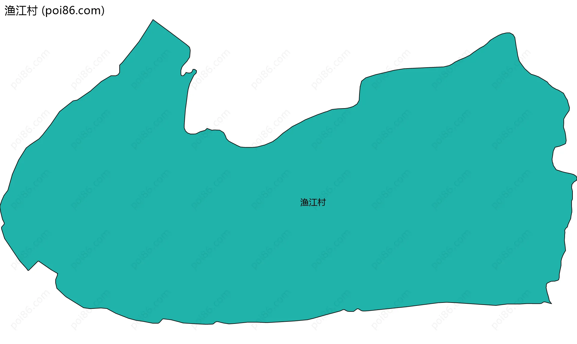 渔江村边界地图