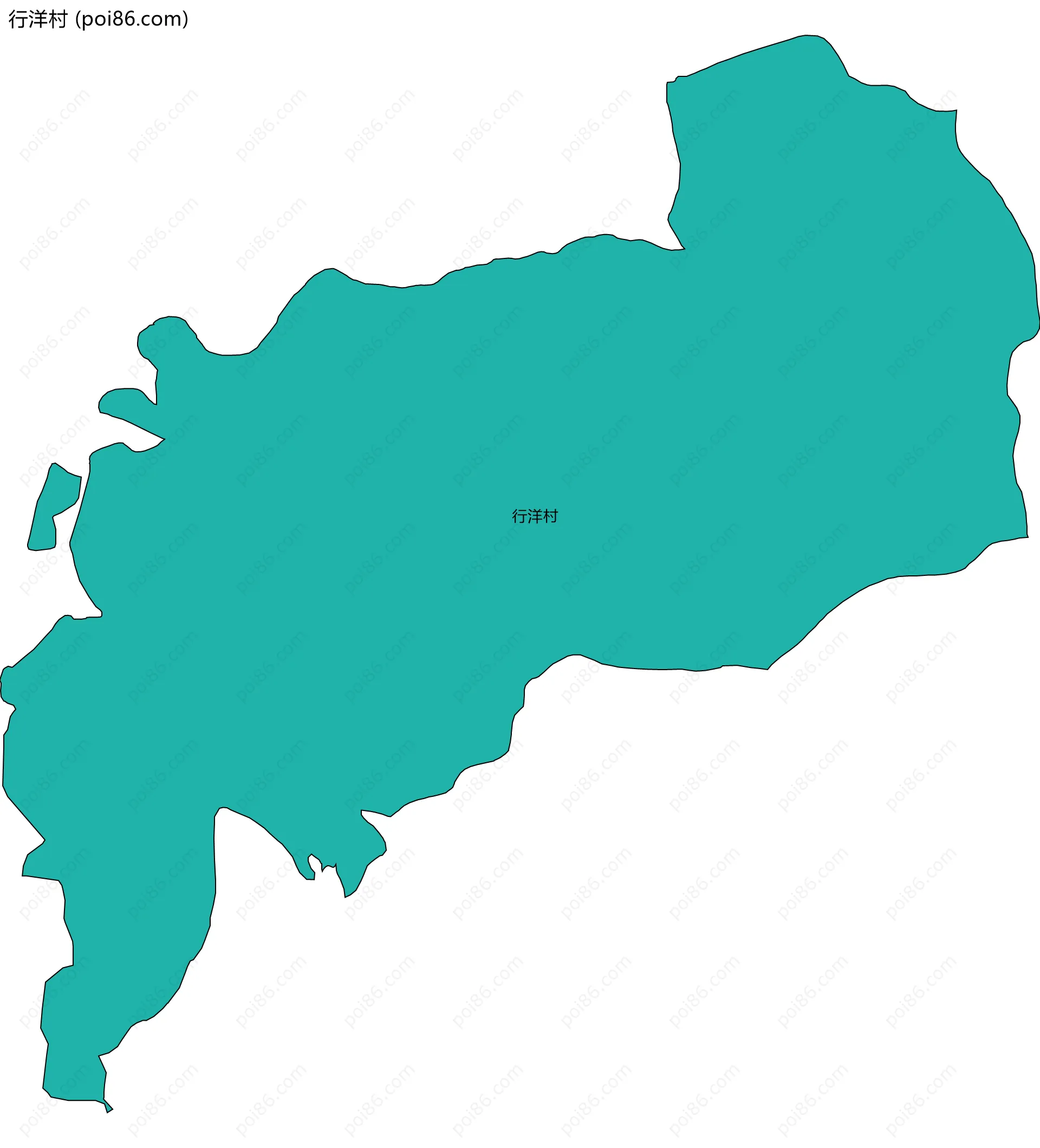 行洋村边界地图