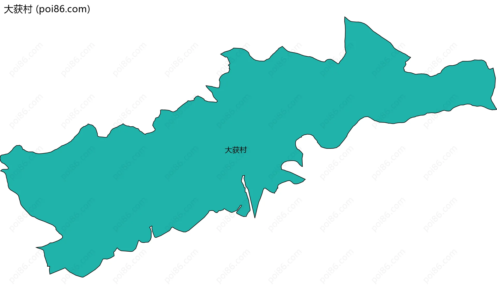 大获村边界地图