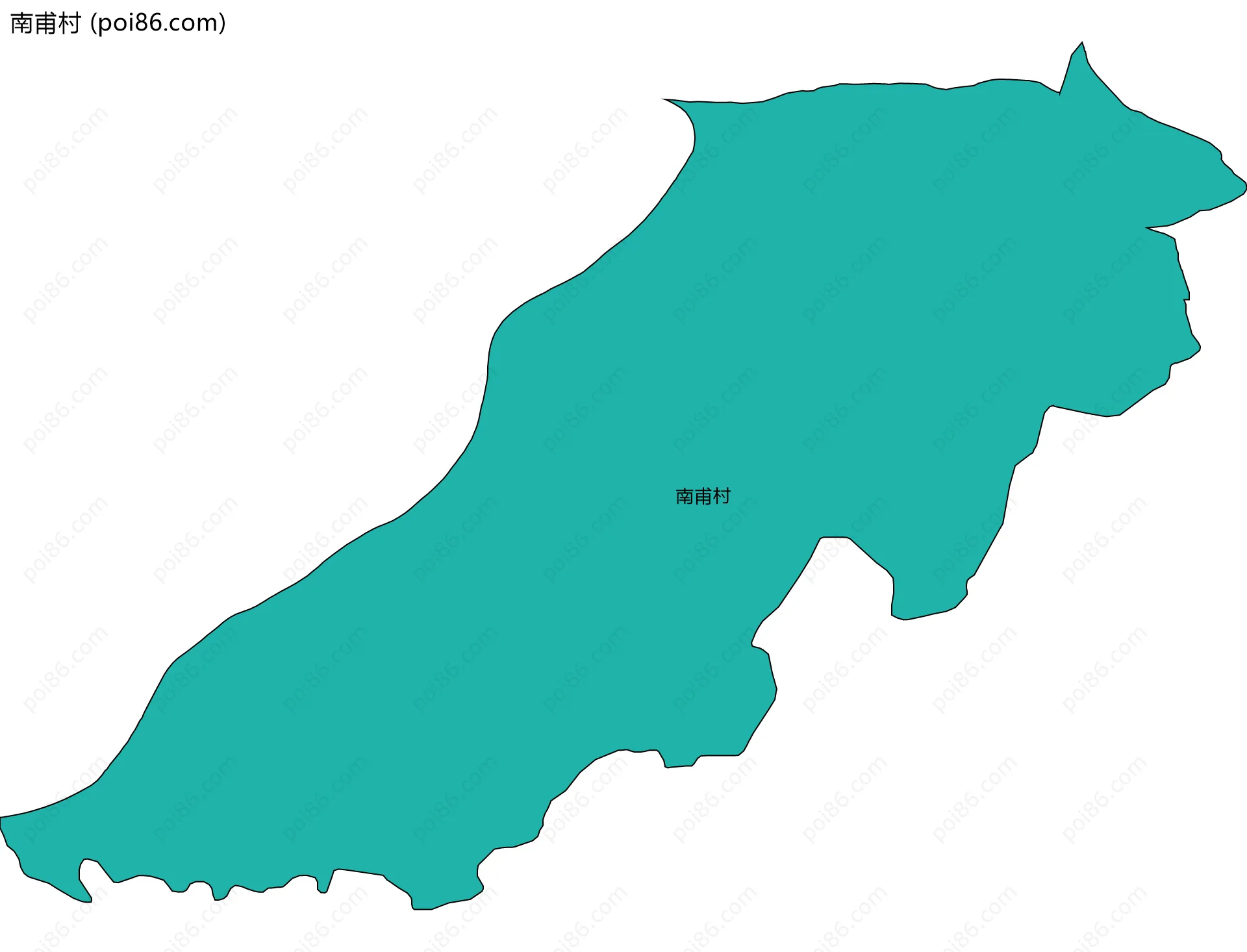 南甫村边界地图