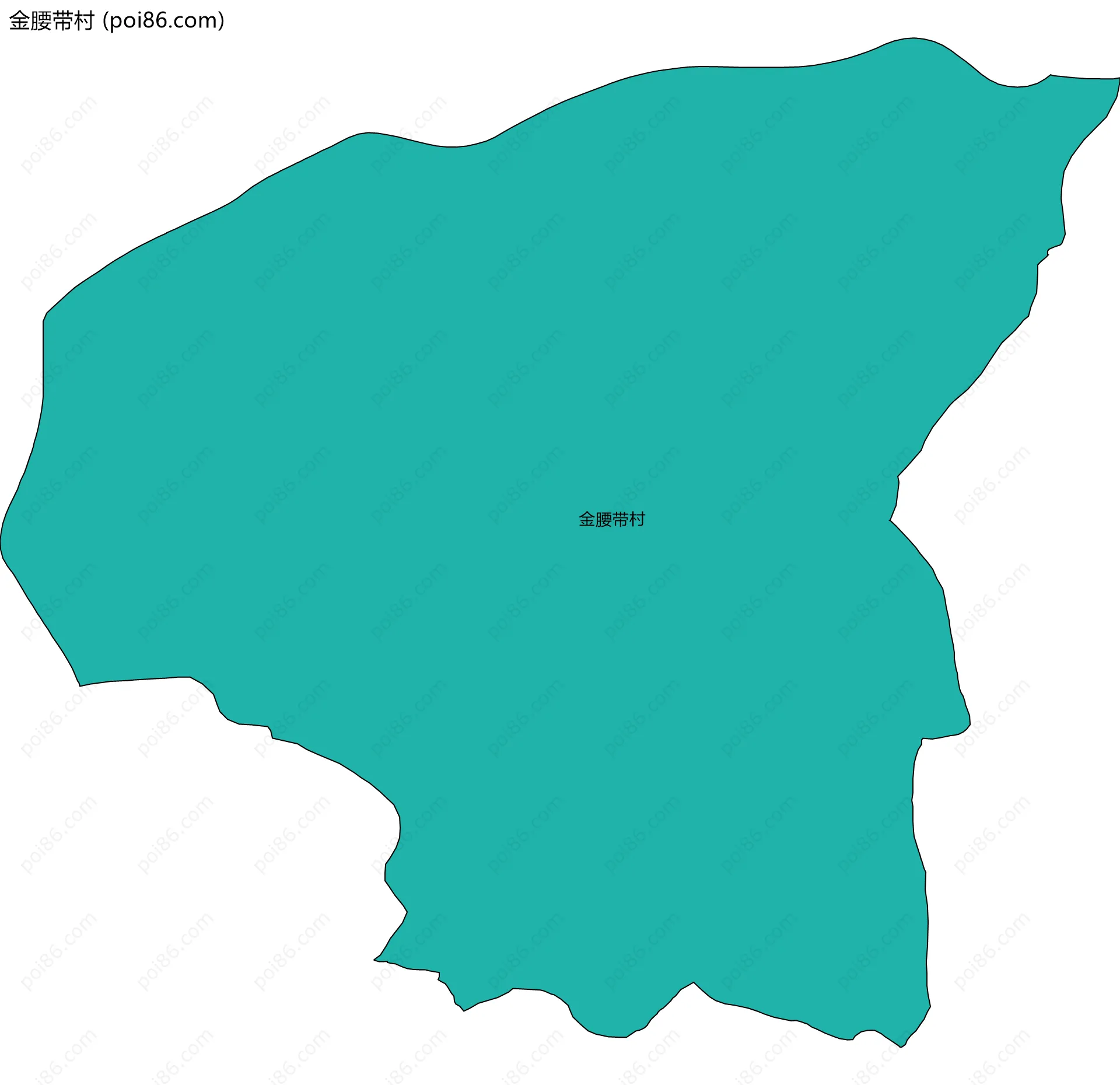 金腰带村边界地图