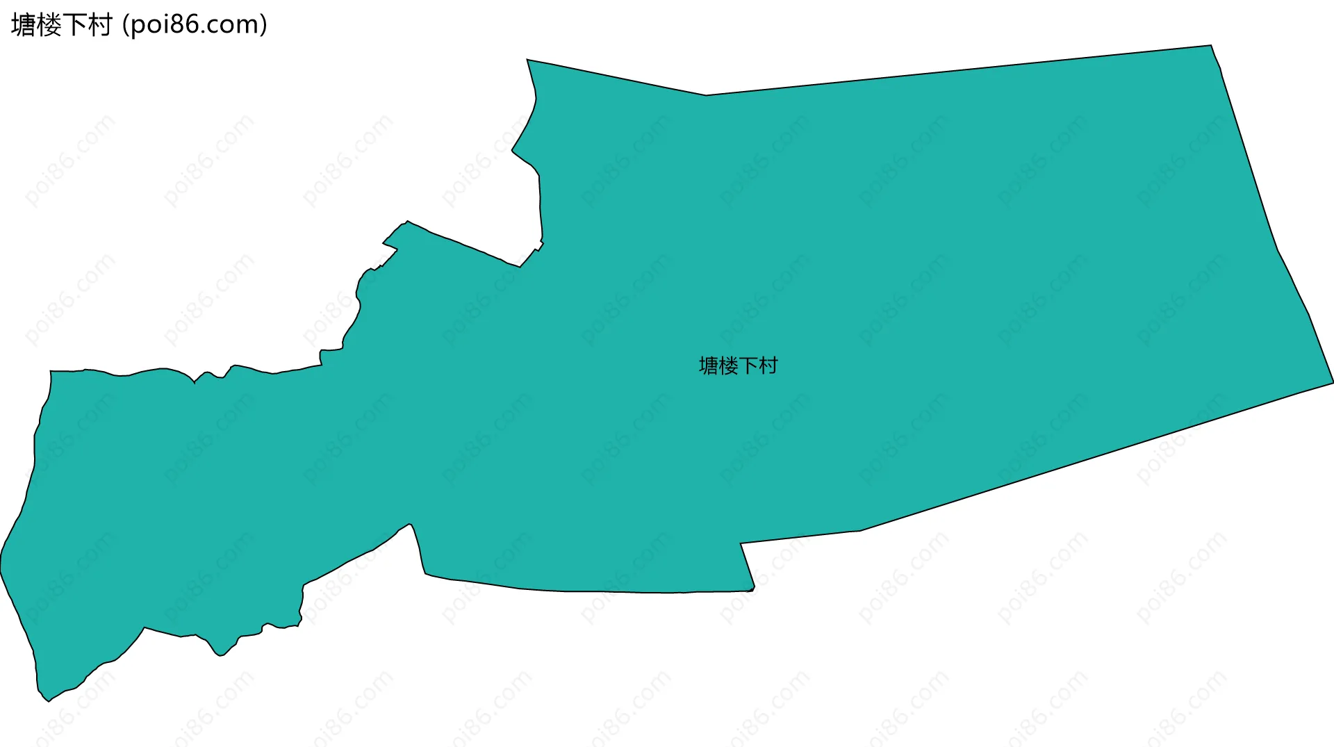 塘楼下村边界地图