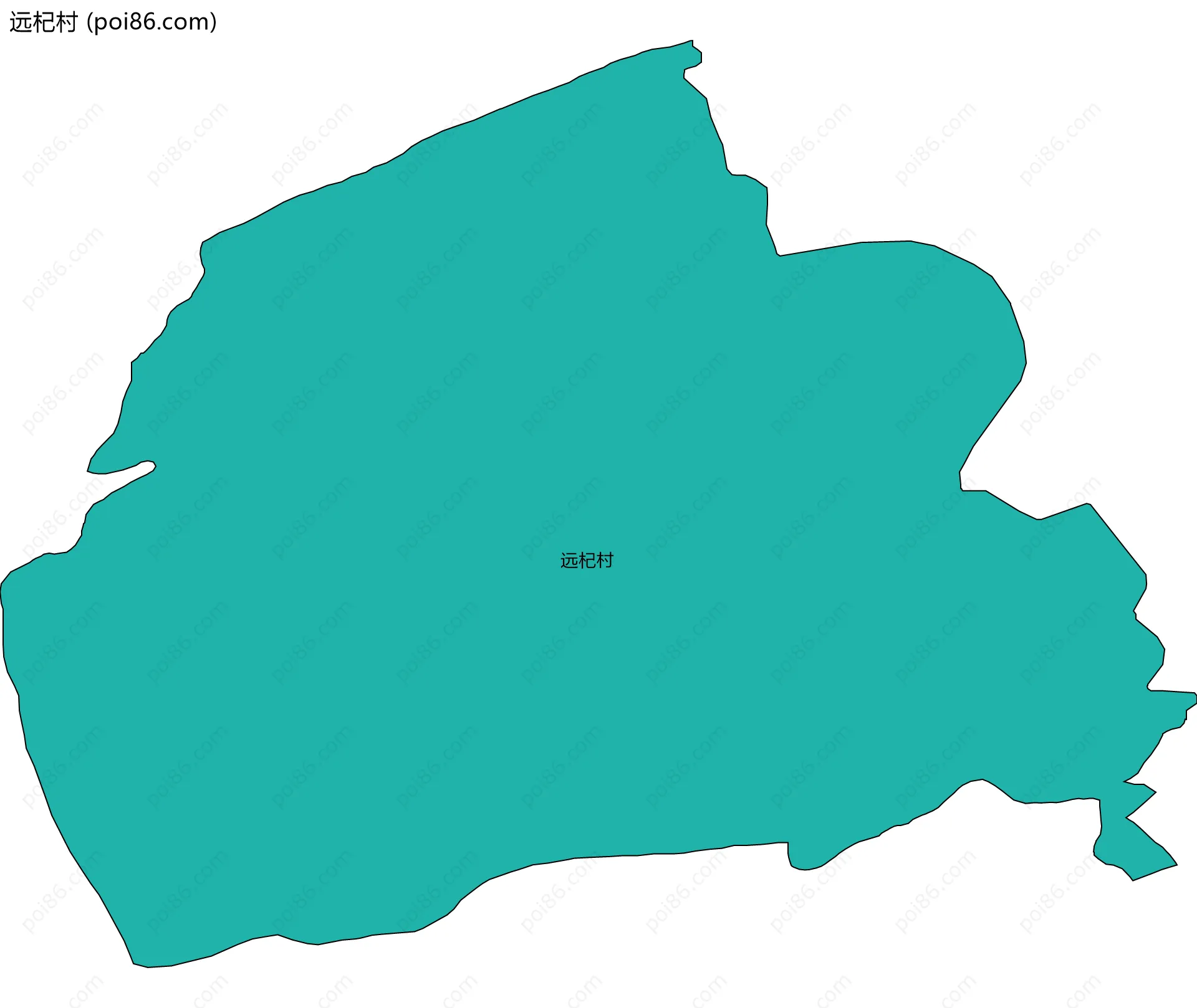 远杞村边界地图
