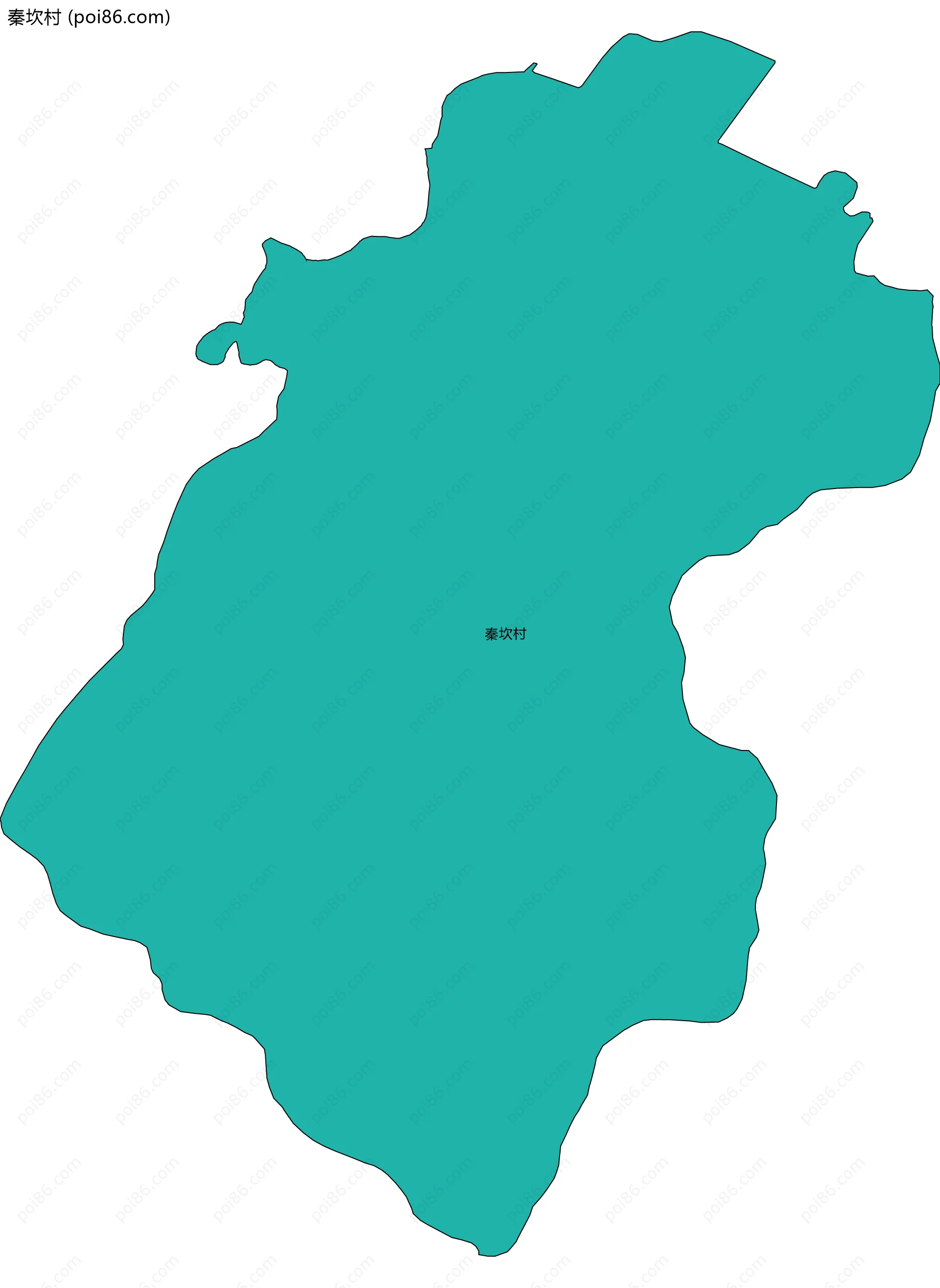 秦坎村边界地图