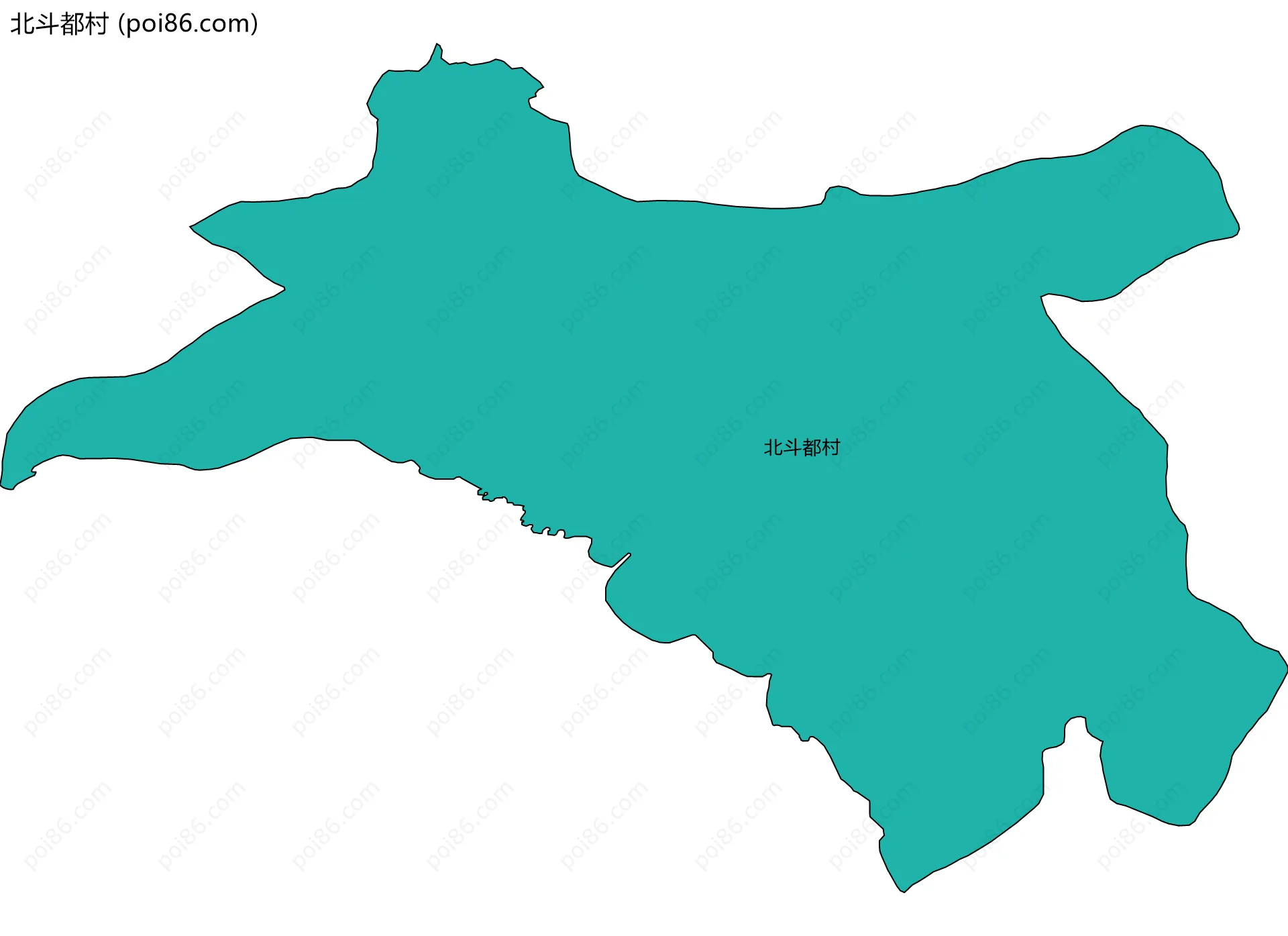 北斗都村边界地图