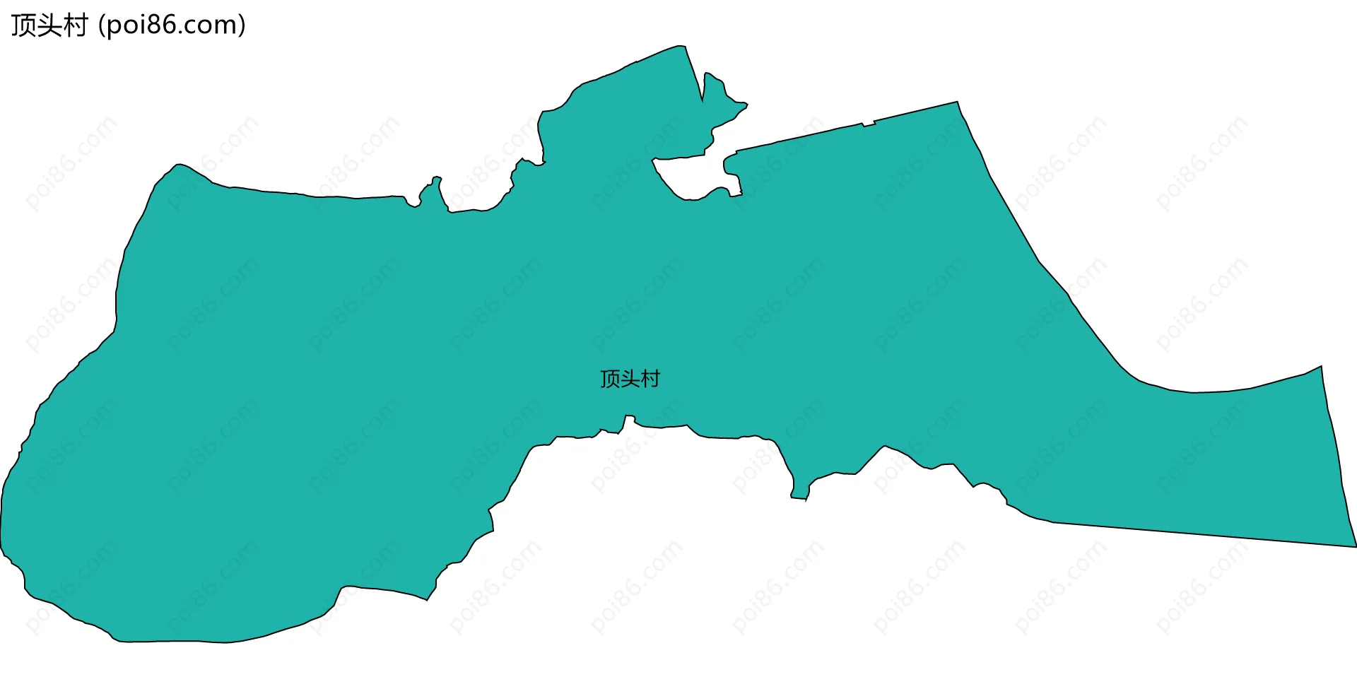 顶头村边界地图