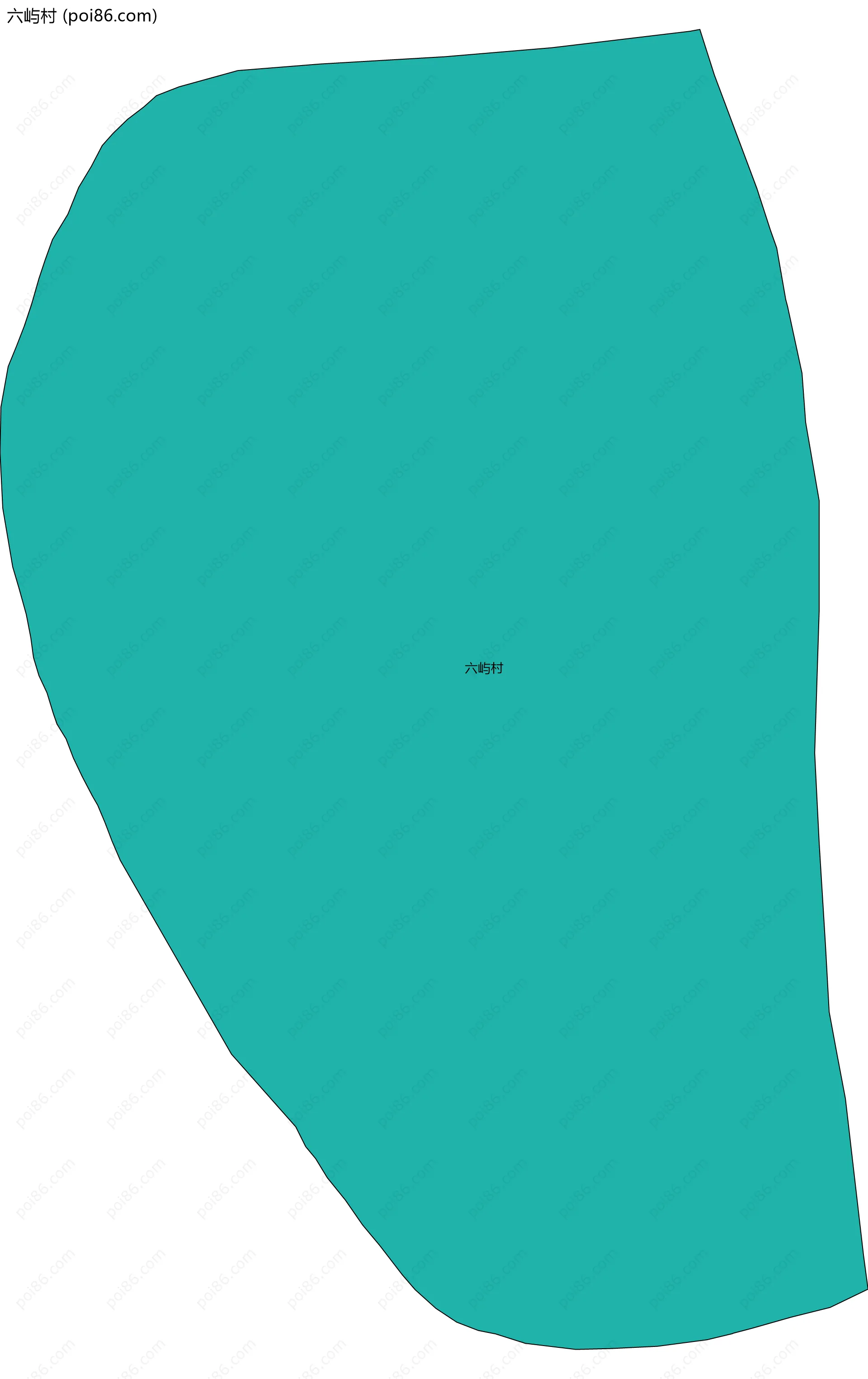 六屿村边界地图