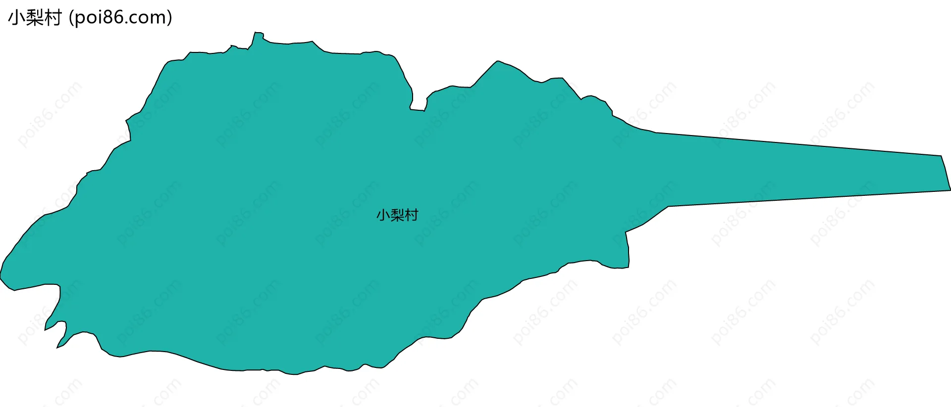 小梨村边界地图