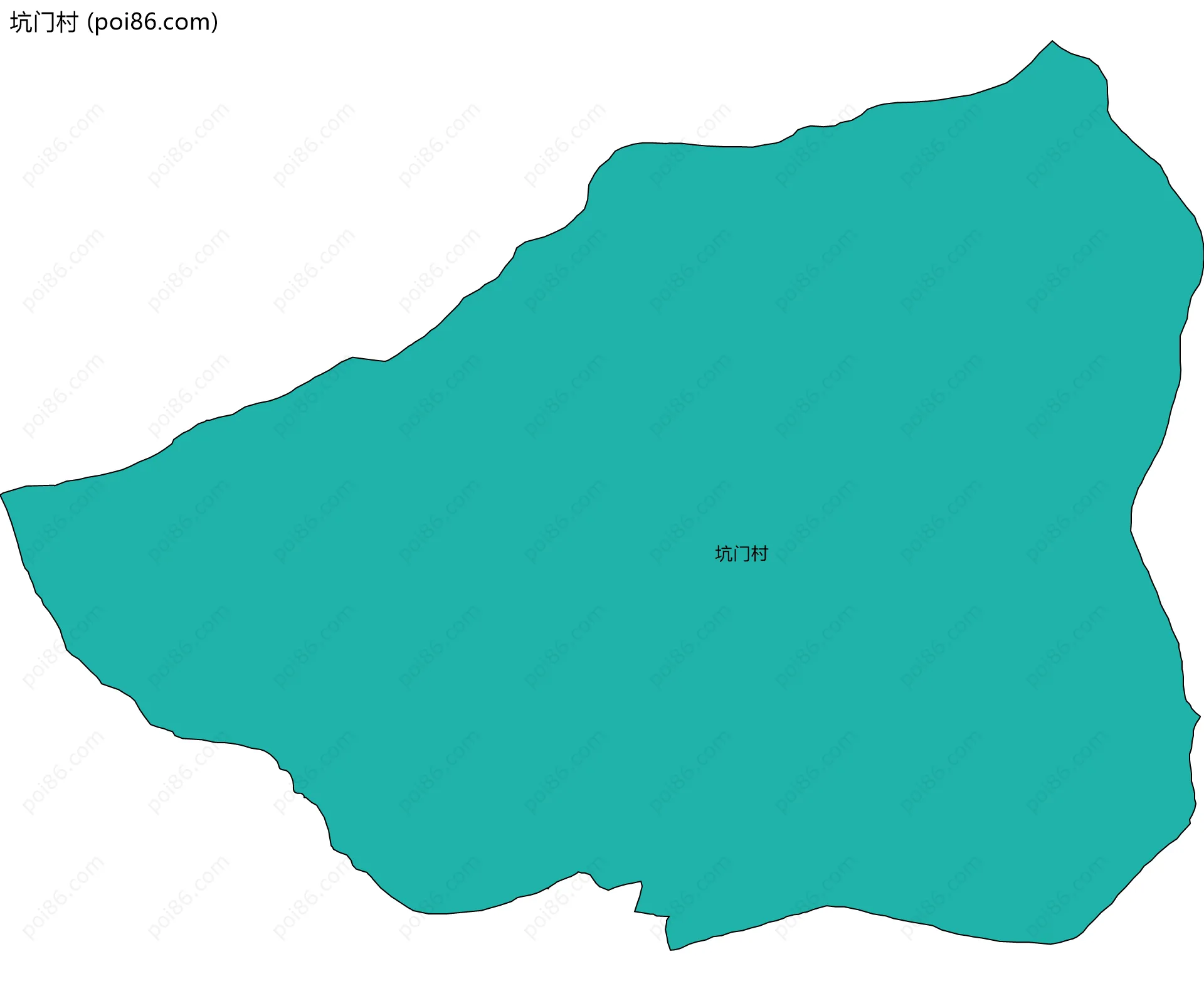 坑门村边界地图
