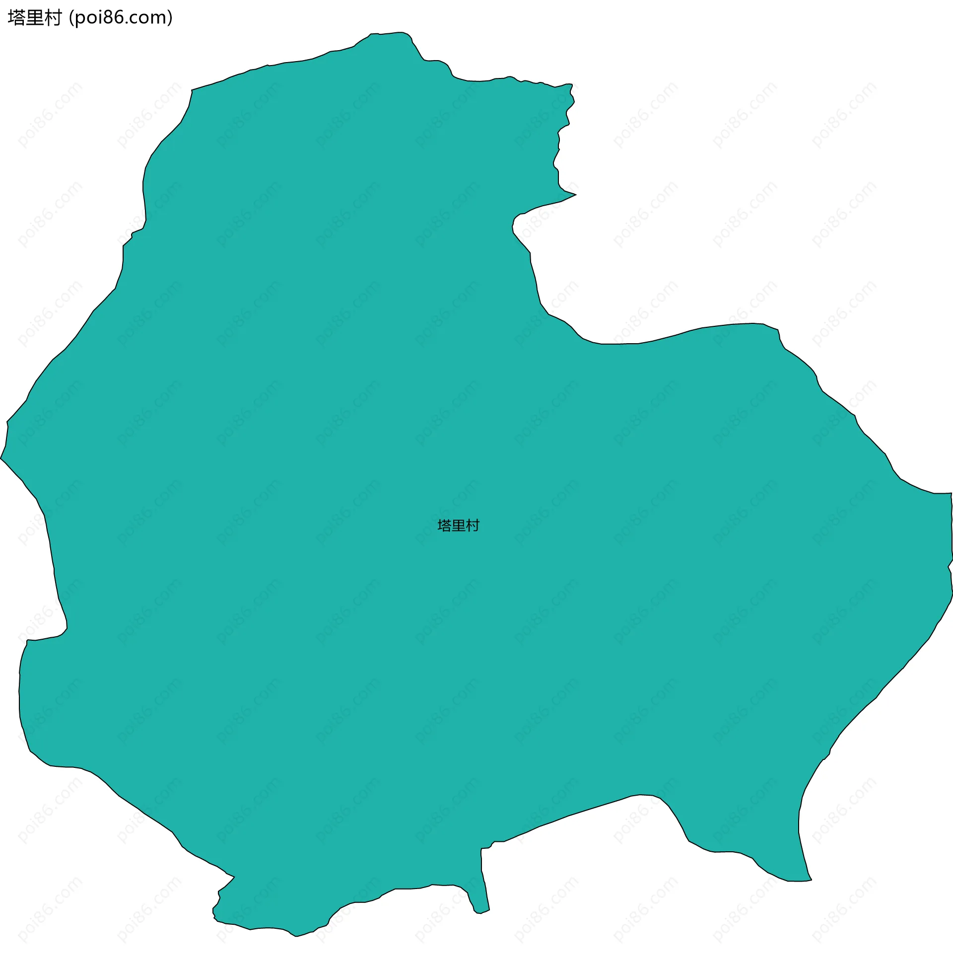 塔里村边界地图
