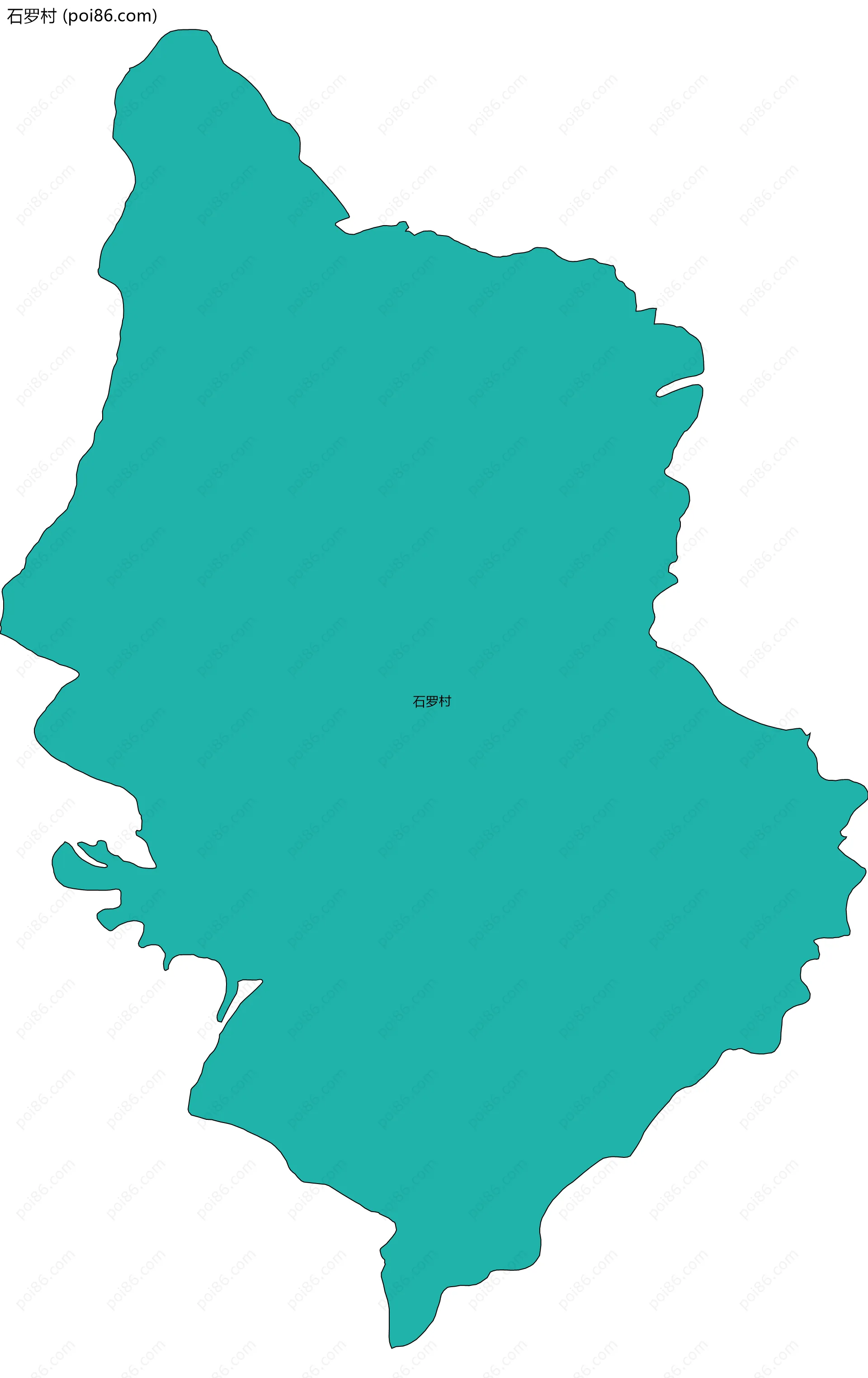 石罗村边界地图