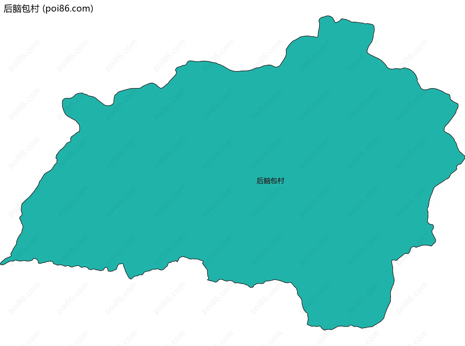 后脑包村边界地图